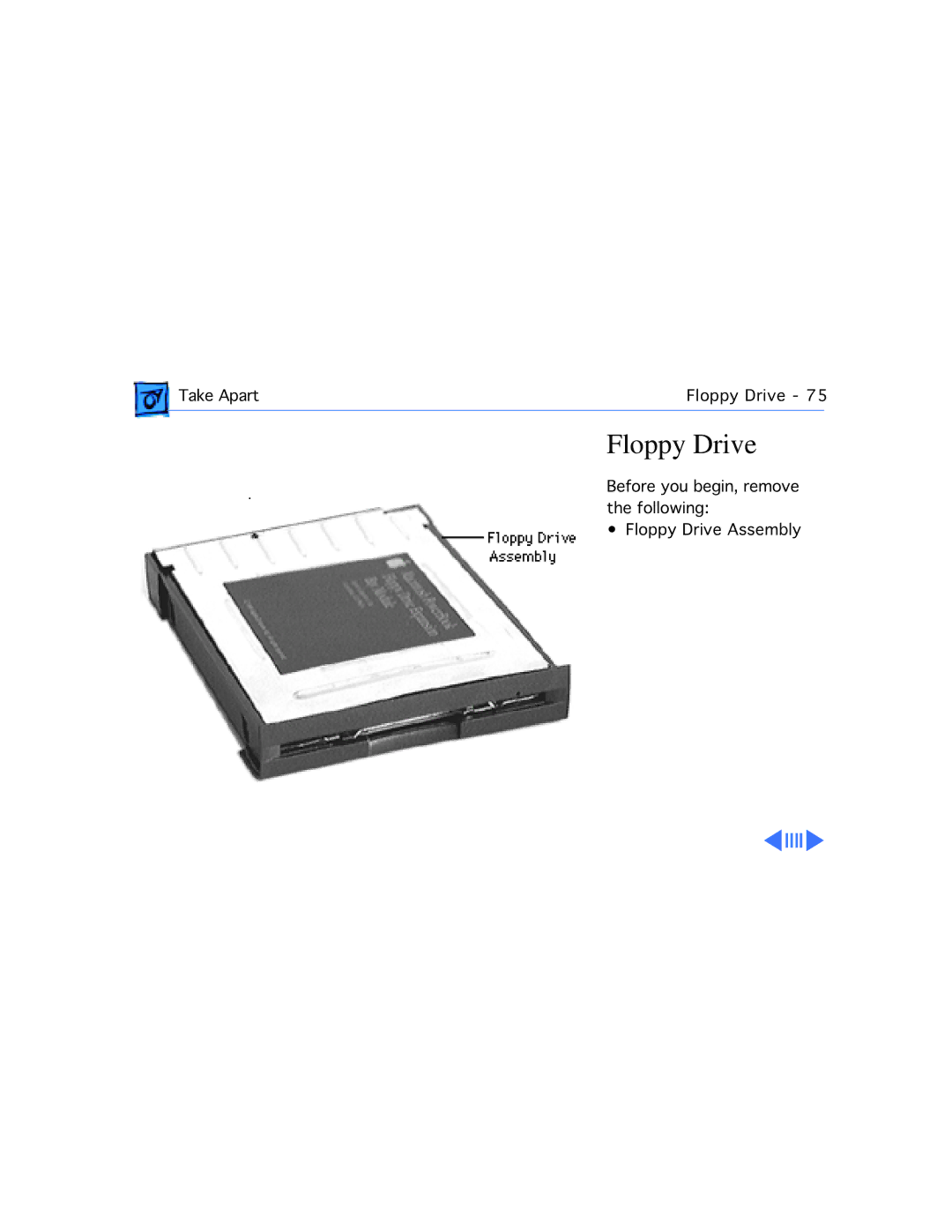 Apple G3, 3400C/200 manual Floppy Drive 