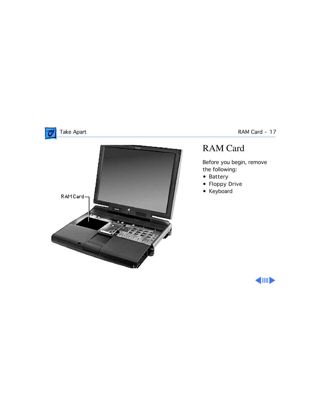 Apple G3, 3400C/200 manual RAM Card 