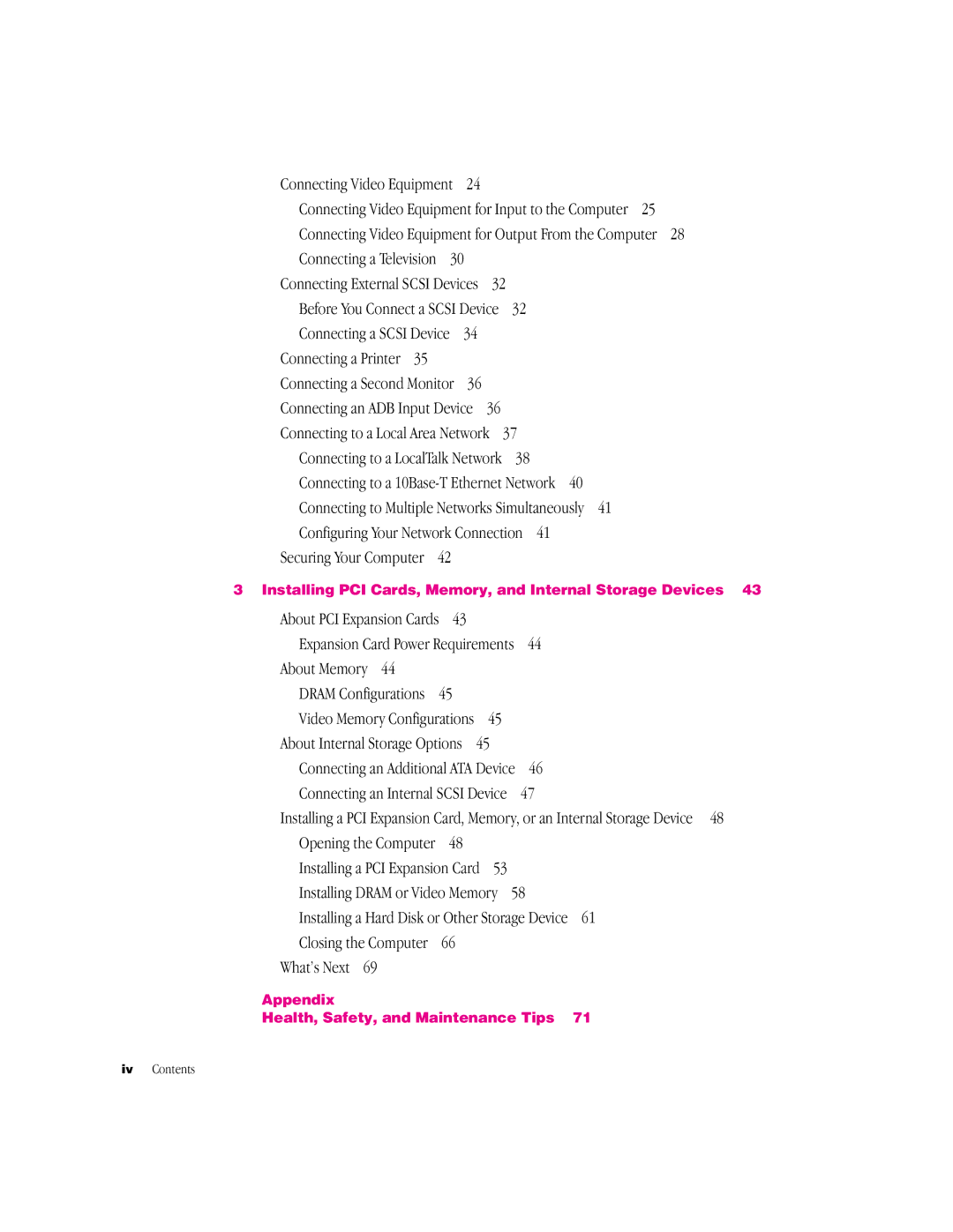 Apple G3 Minitower manual Connecting to Multiple Networks Simultaneously, About Memory, What’s Next 