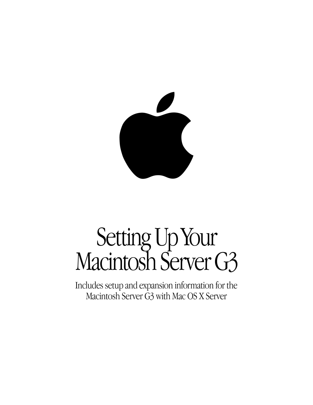 Apple G3 manual Setting Up Your 