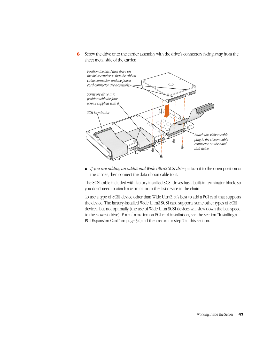 Apple G3 manual Scsi terminator 