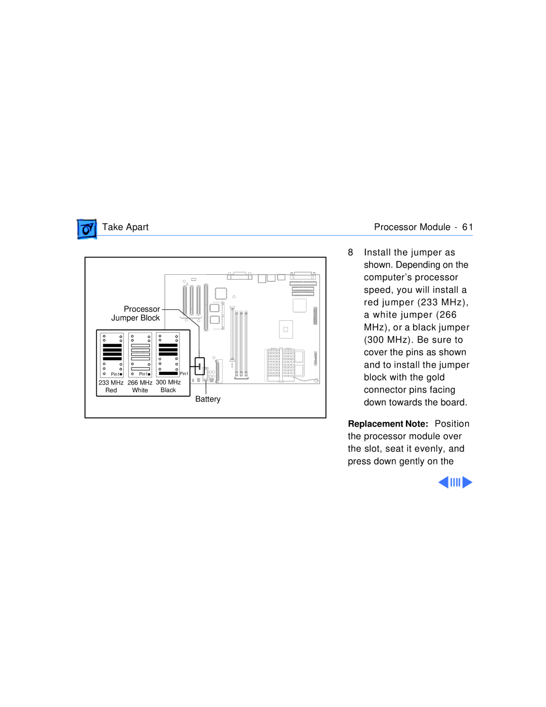 Apple G3 manual Take Apart Processor Module 