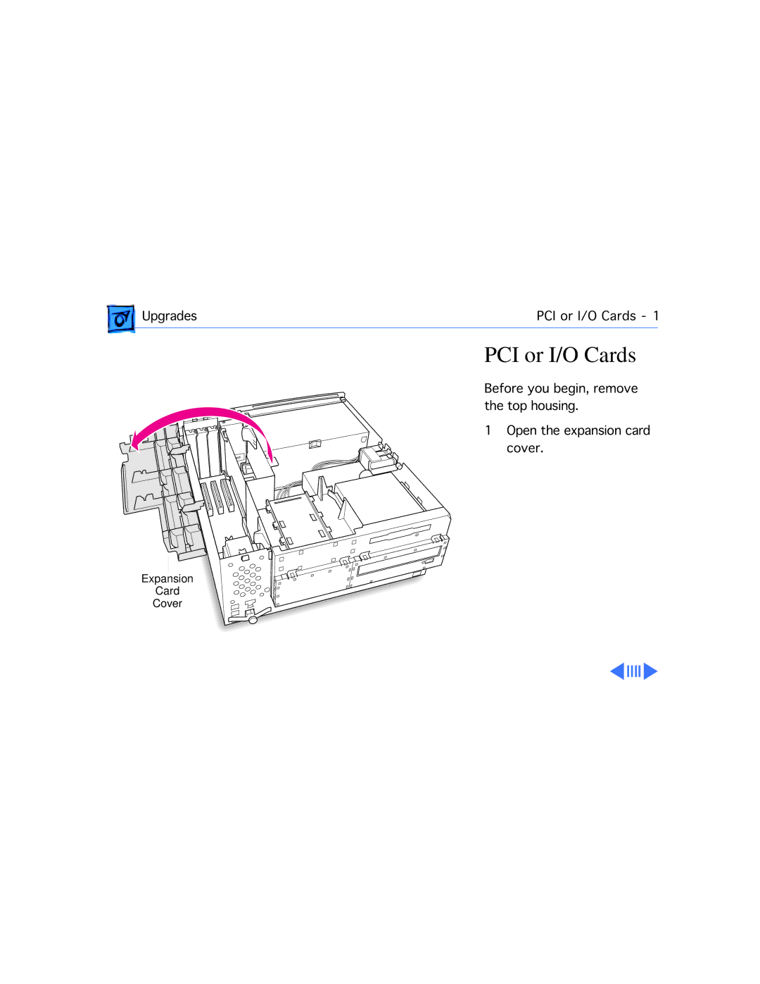 Apple G3 manual PCI or I/O Cards 