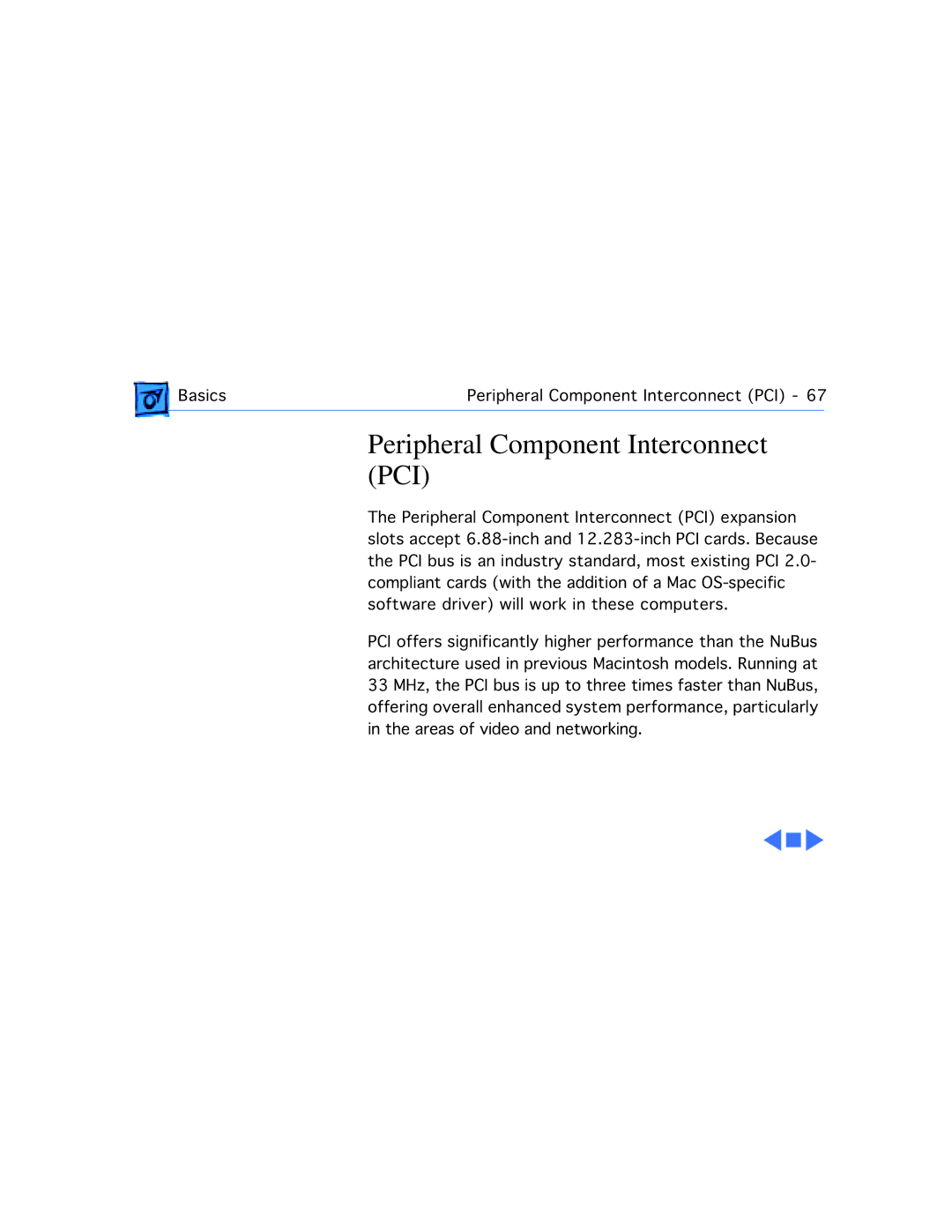 Apple G3 manual Peripheral Component Interconnect PCI 