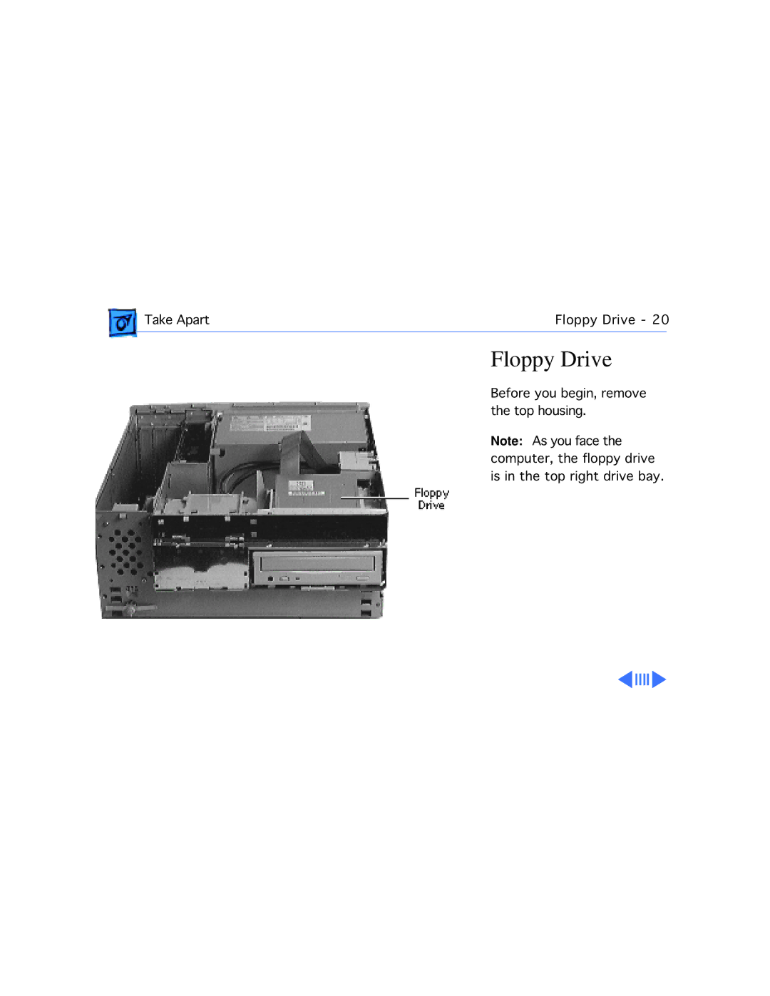 Apple G3 manual Floppy Drive 