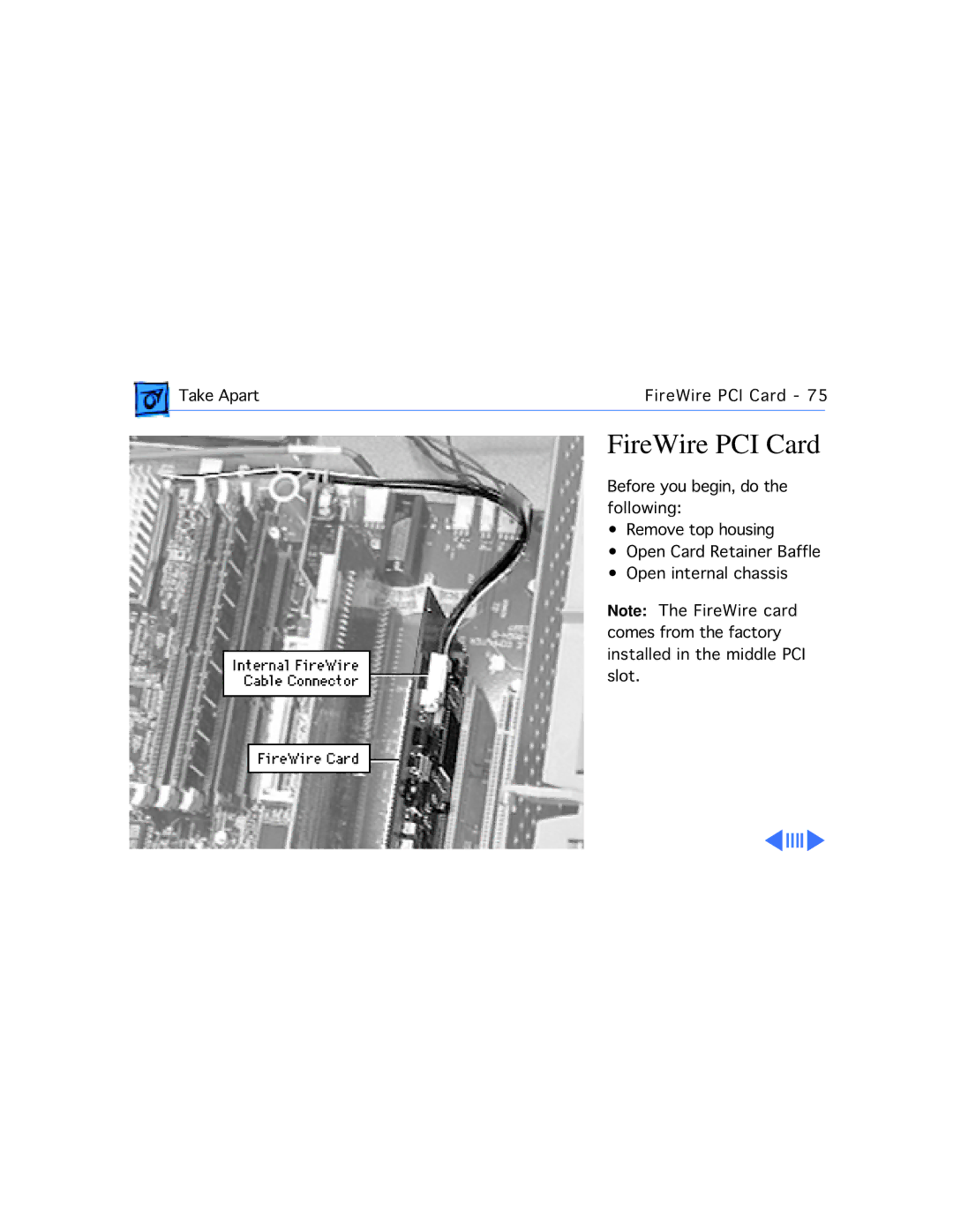 Apple G3 manual FireWire PCI Card 