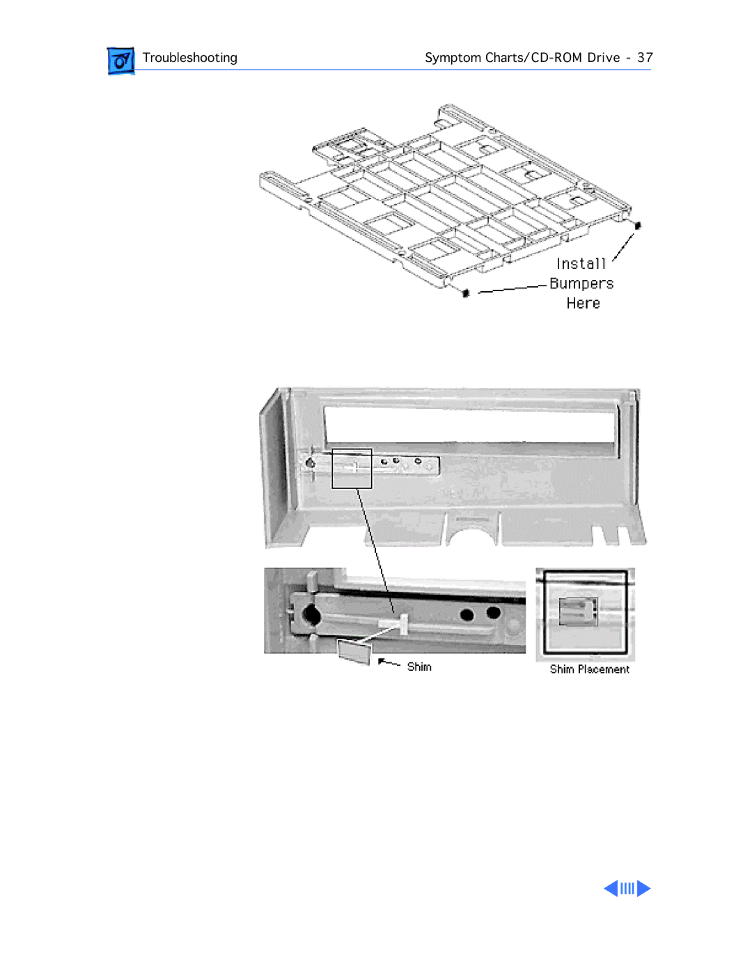 Apple G3 manual Troubleshooting Symptom Charts/CD-ROM Drive 