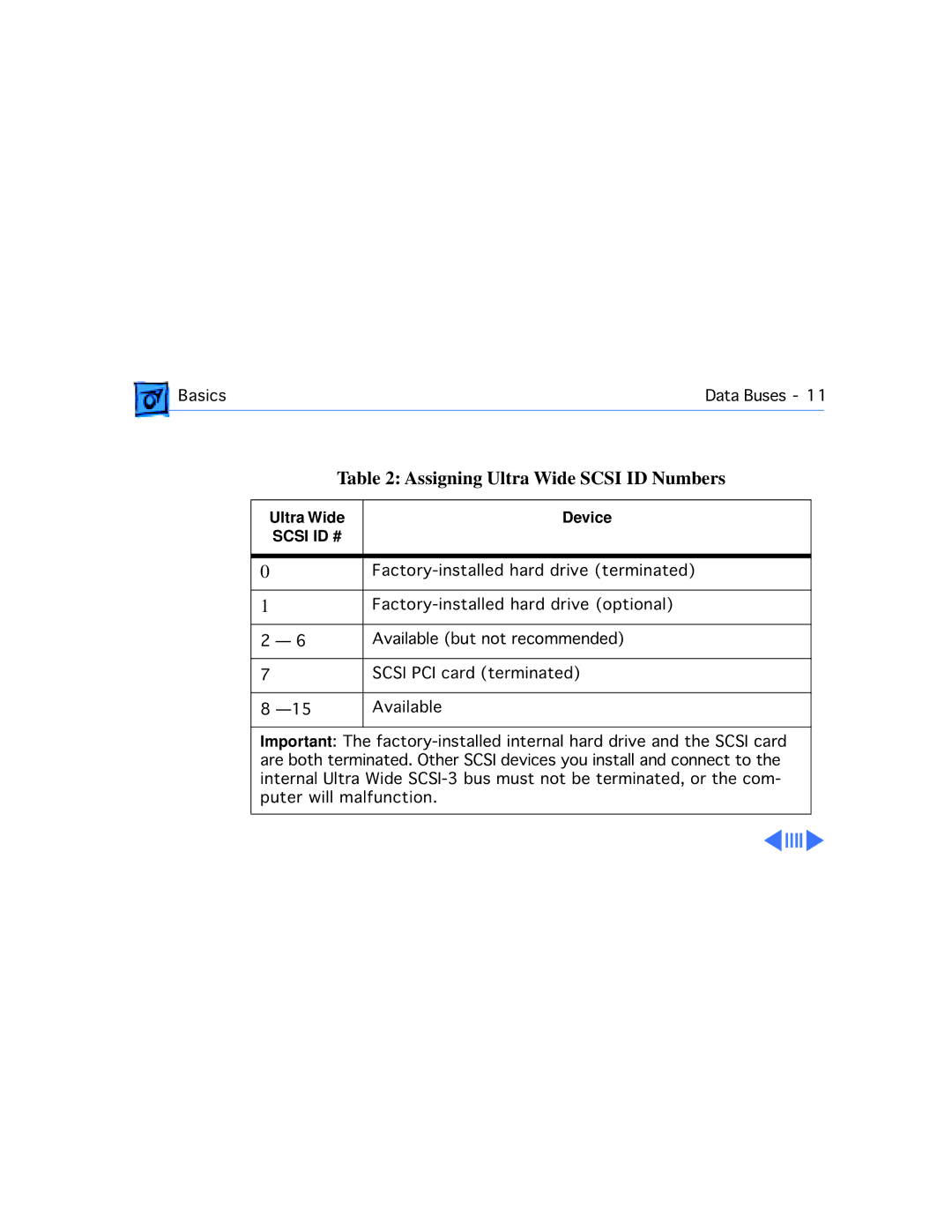 Apple G3 manual Assigning Ultra Wide Scsi ID Numbers 