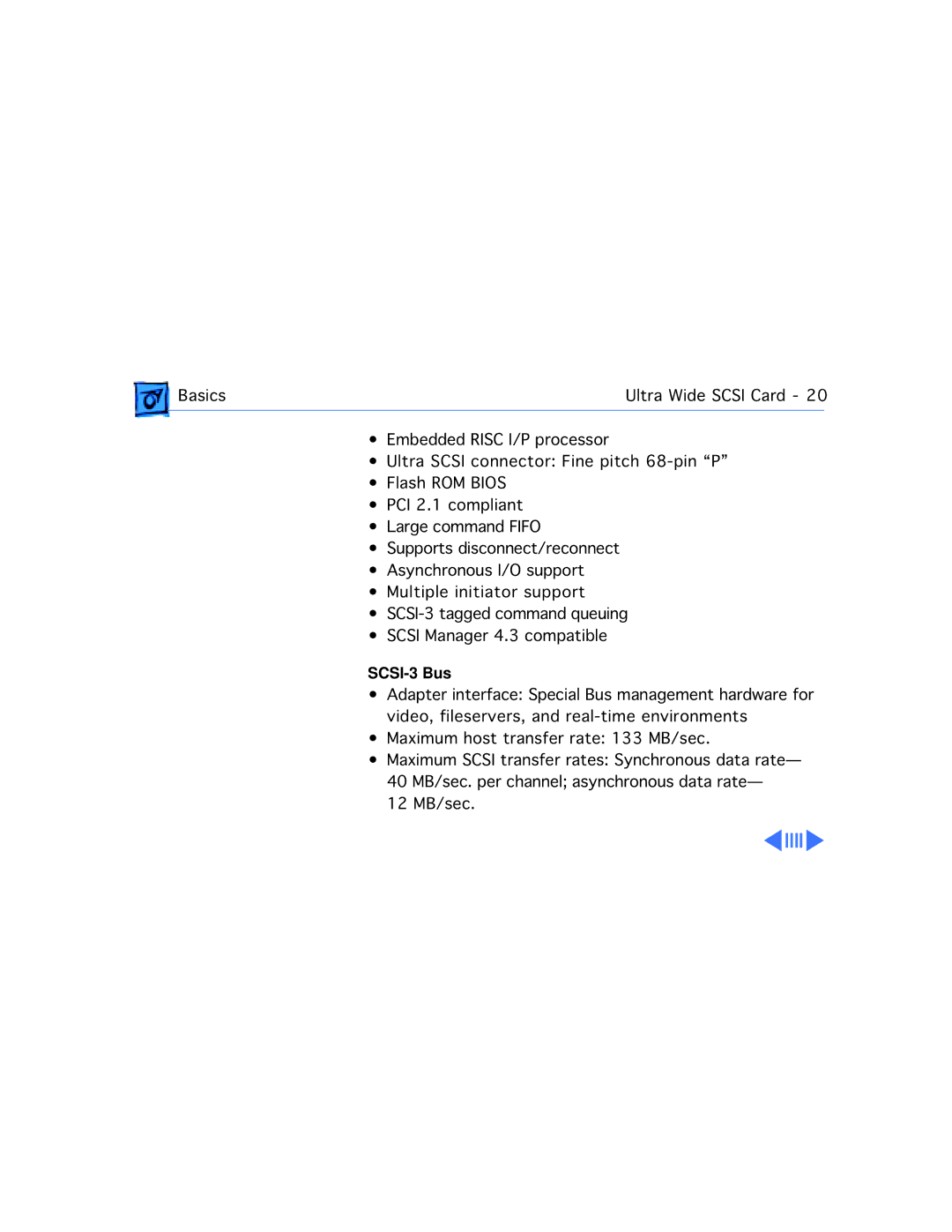 Apple G3 manual SCSI-3 Bus 