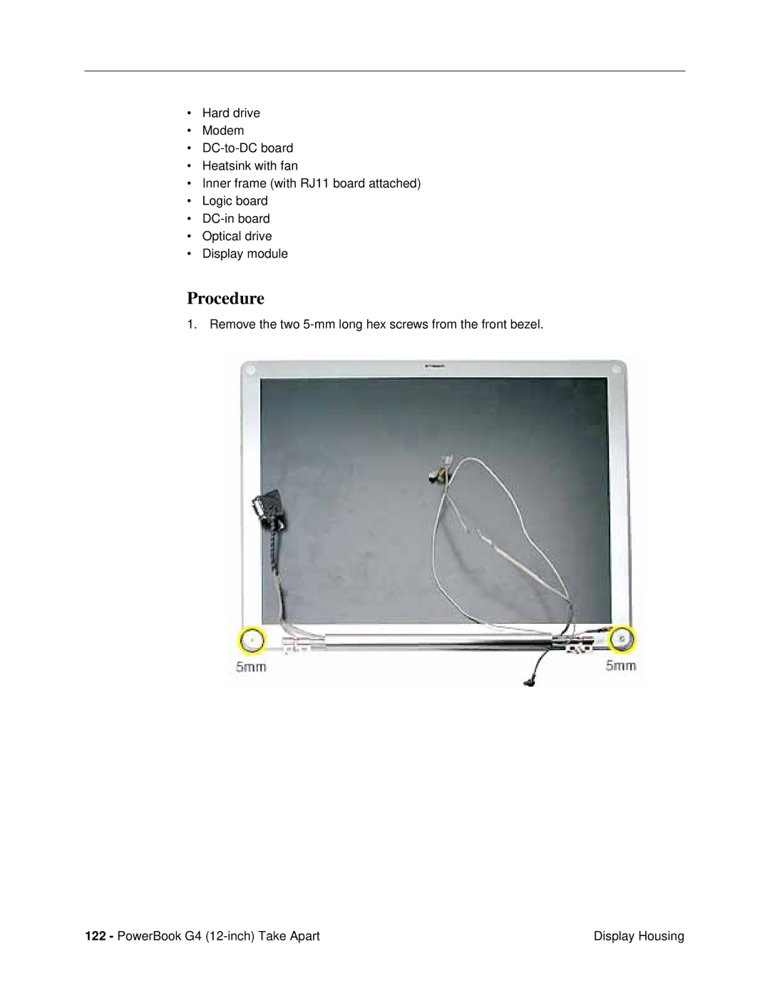 Apple G4 (12-INCH DVI) manual Procedure 