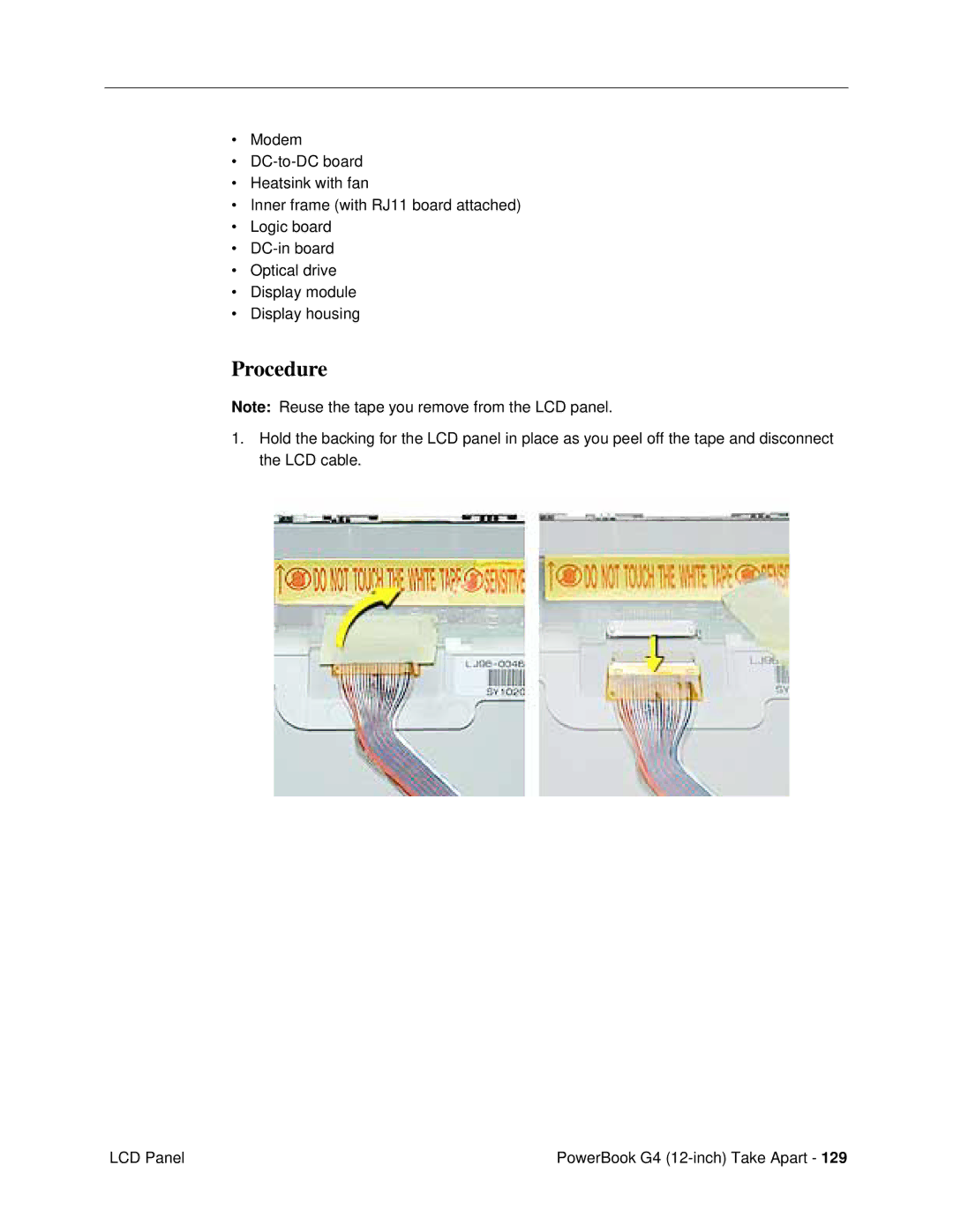 Apple G4 (12-INCH DVI) manual Procedure 