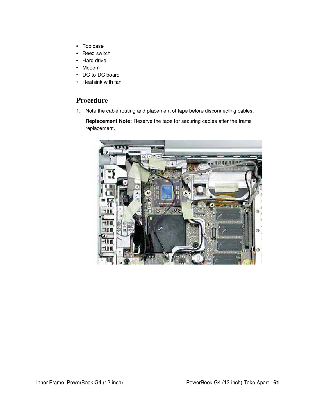 Apple G4 (12-INCH DVI) manual Procedure 