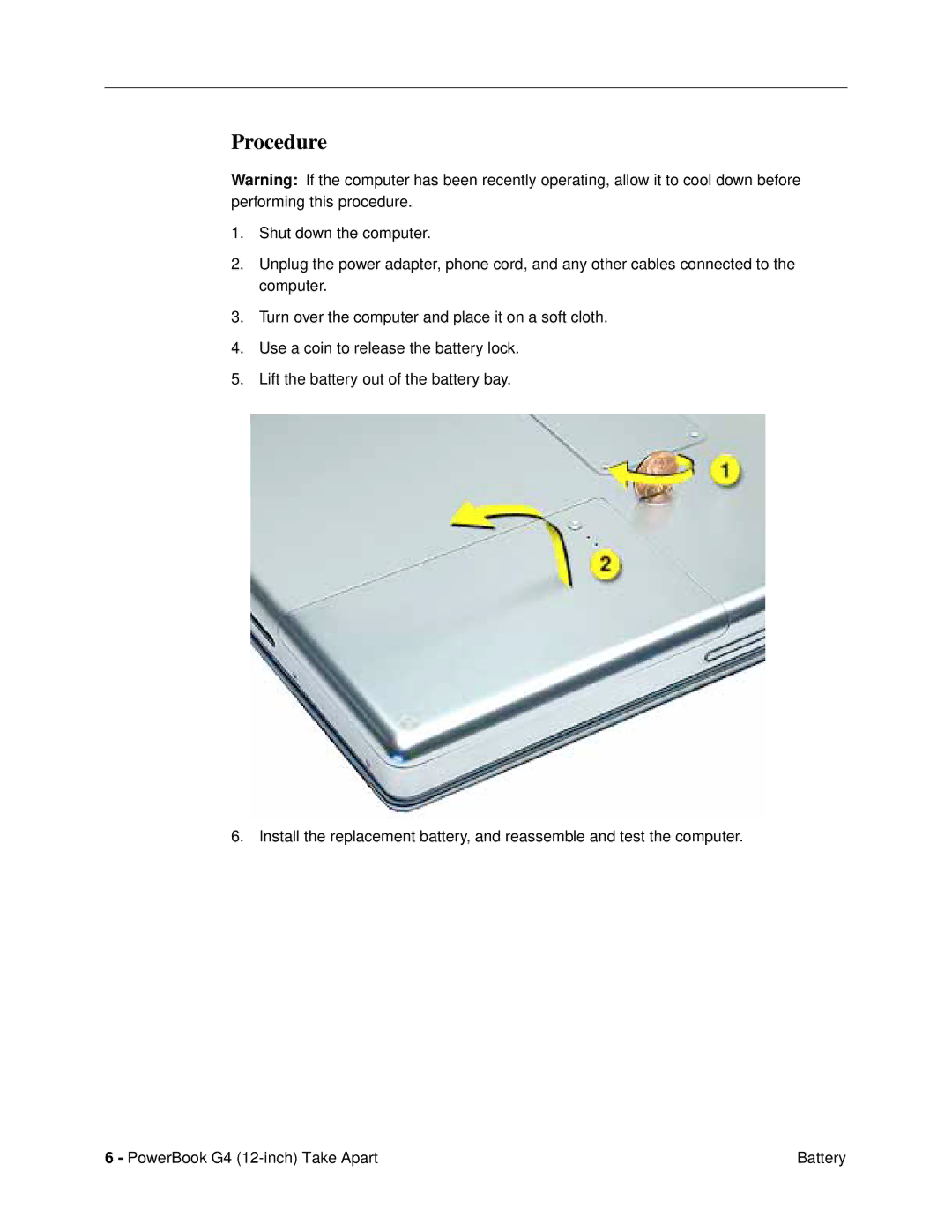 Apple G4 (12-INCH DVI) manual Procedure 