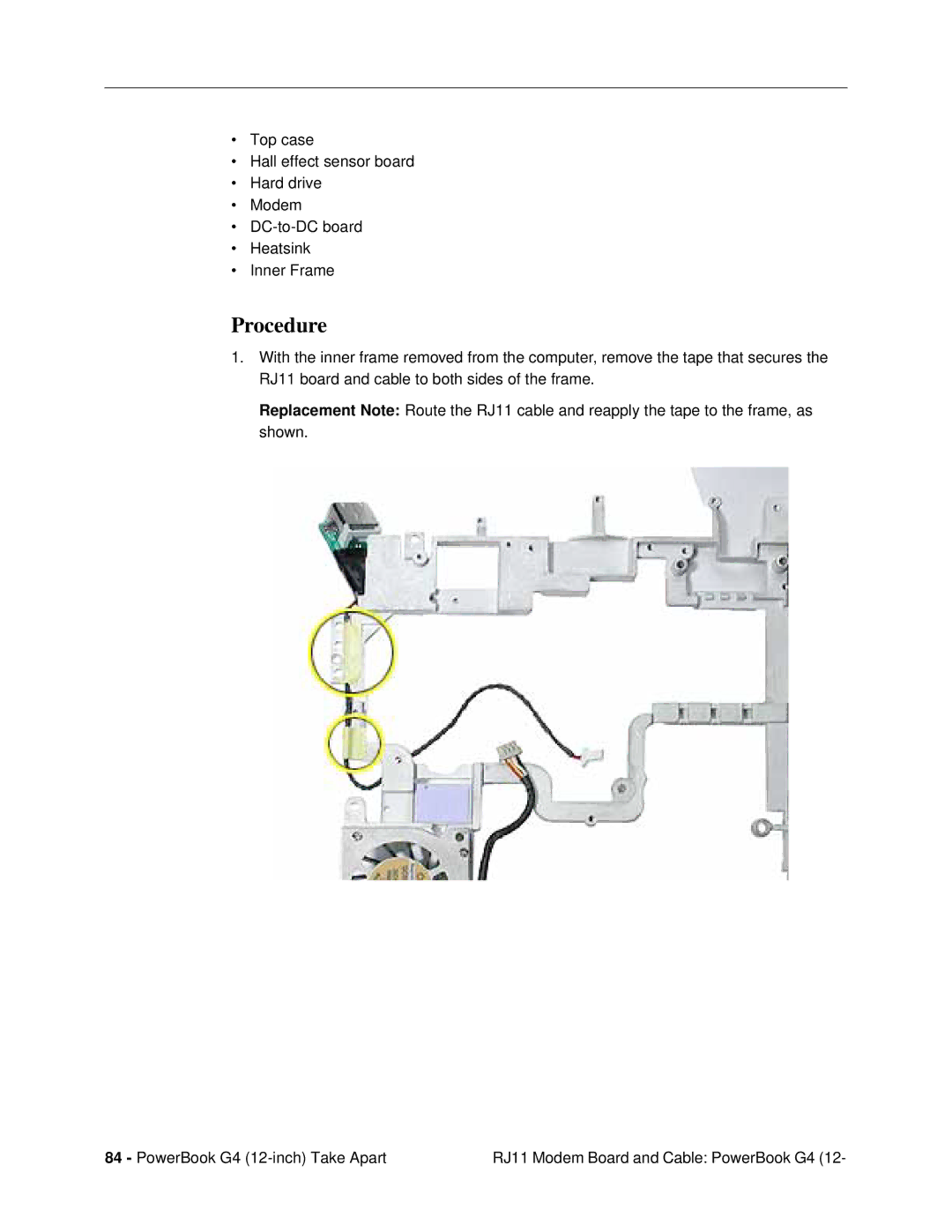 Apple G4 (12-INCH DVI) manual Procedure 