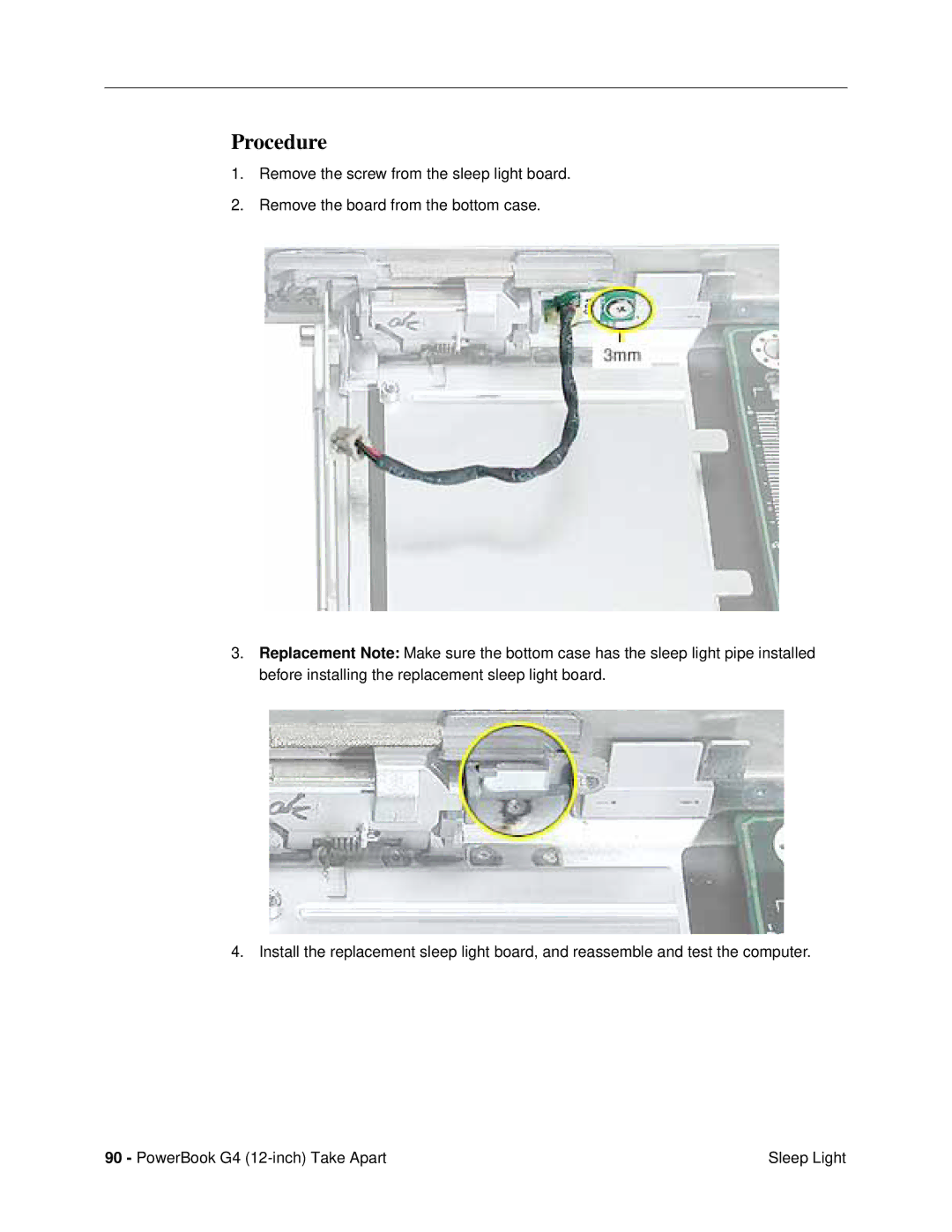 Apple G4 (12-INCH DVI) manual Procedure 