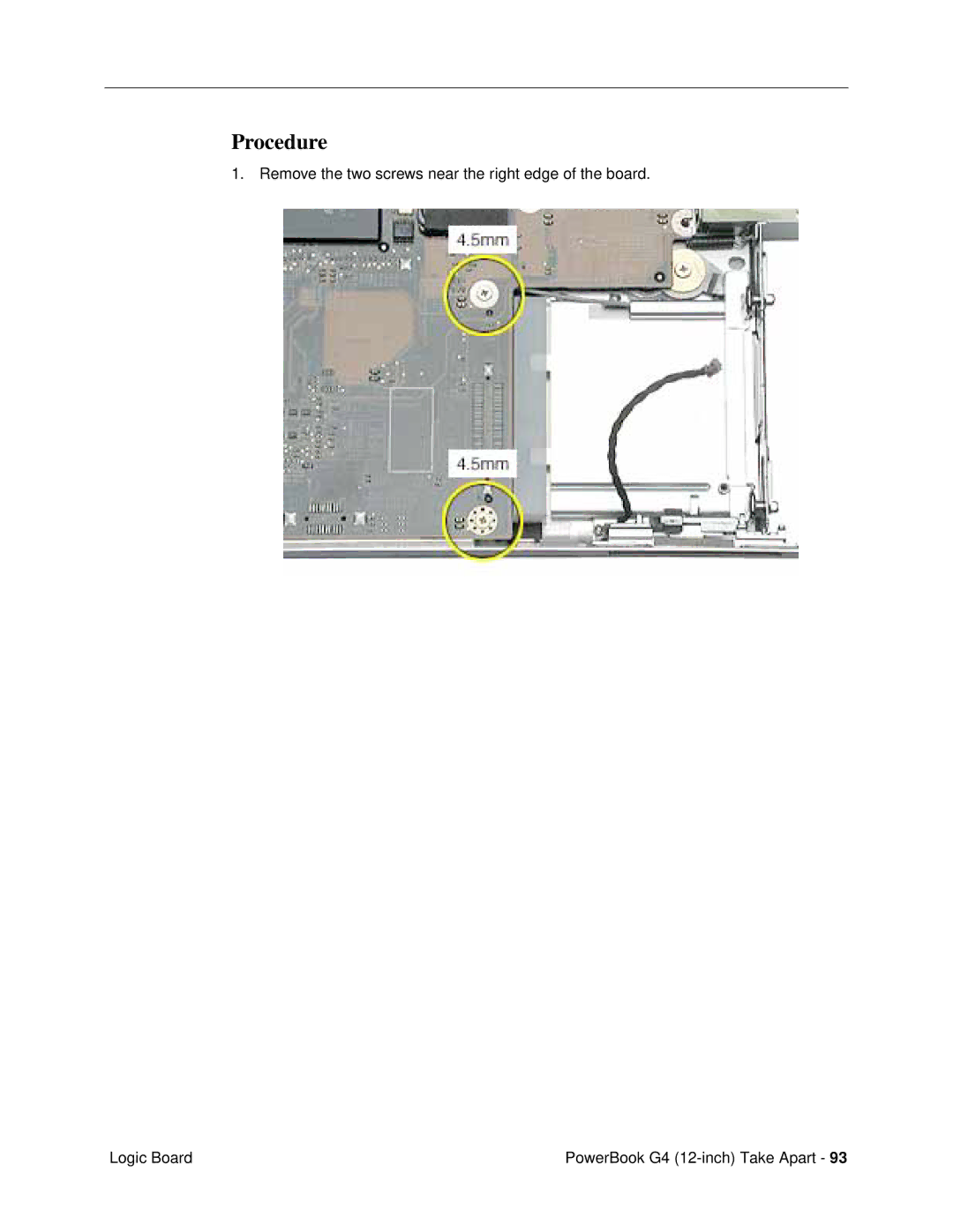 Apple G4 (12-INCH DVI) manual Procedure 