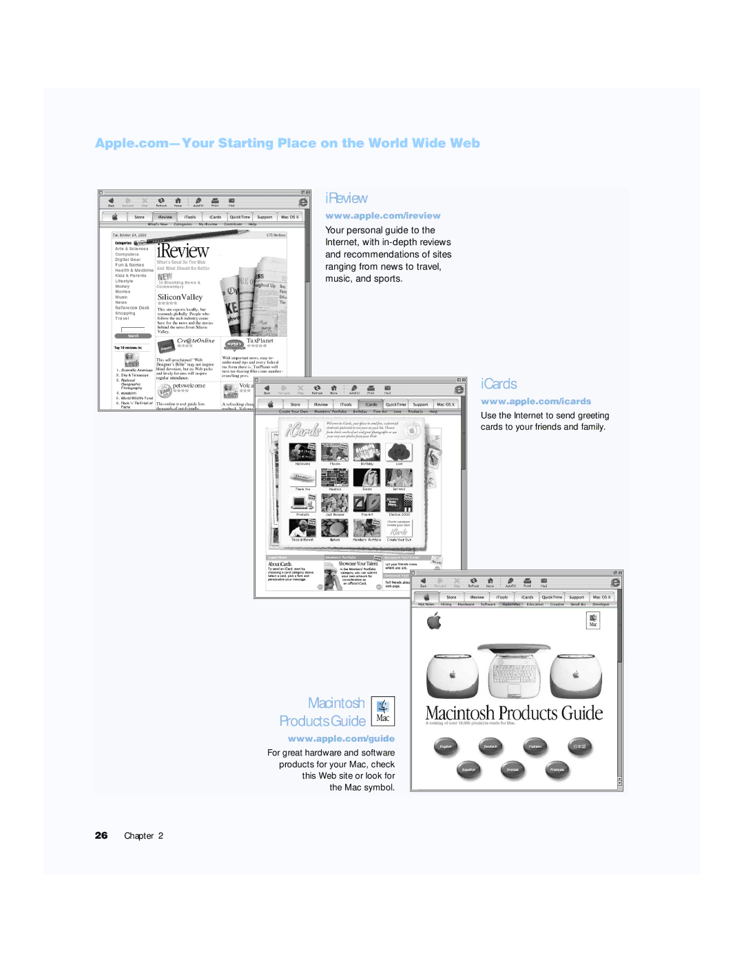 Apple G4 15 manual IReview, Apple.com-Your Starting Place on the World Wide Web 