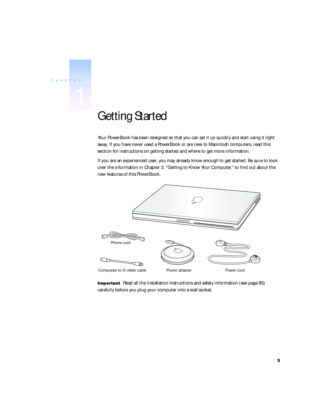 Apple G4 15 manual Getting Started 