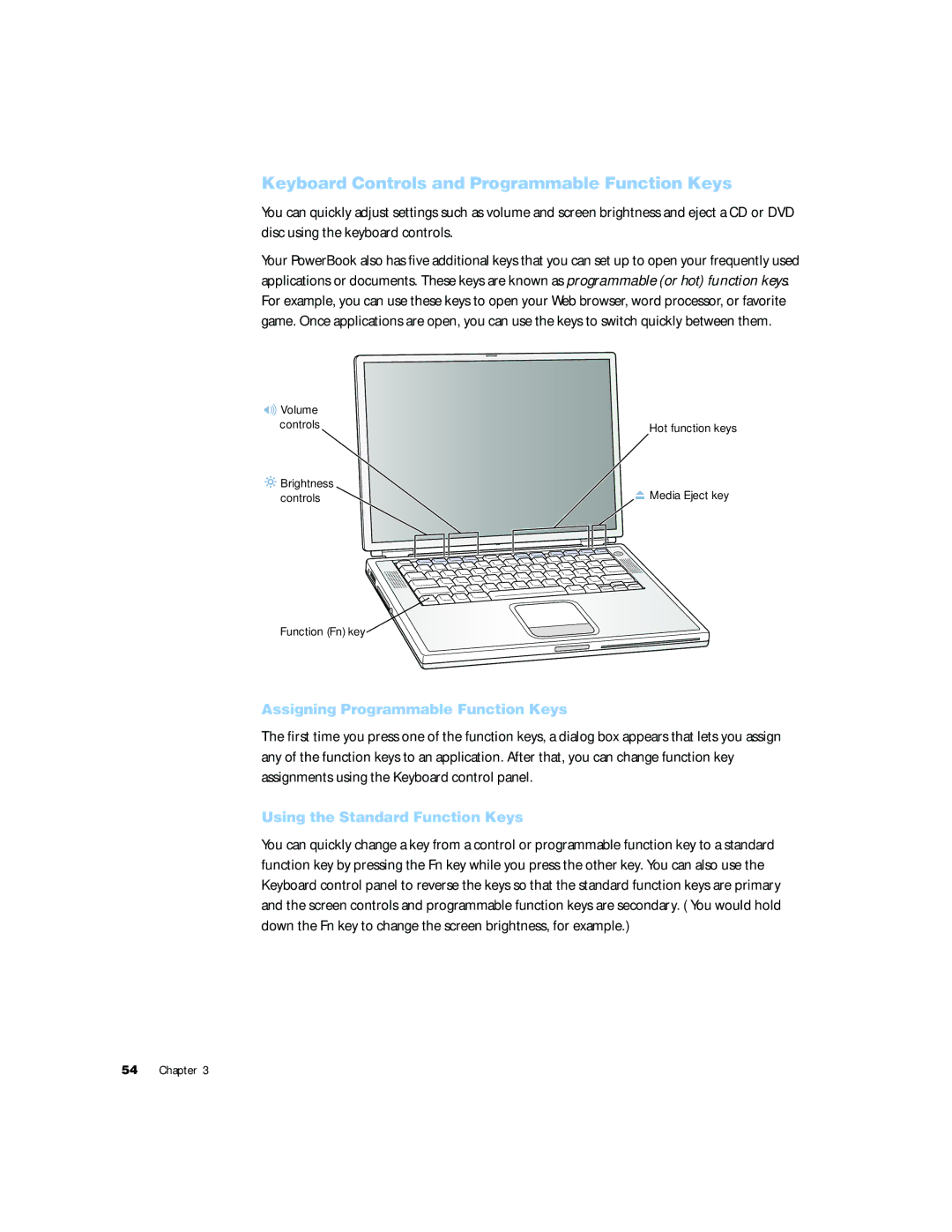 Apple G4 15 manual Keyboard Controls and Programmable Function Keys, Assigning Programmable Function Keys 