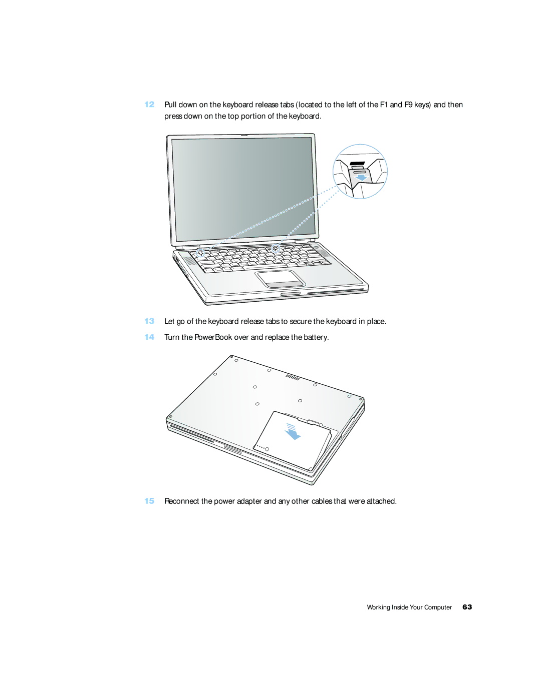 Apple G4 15 manual Working Inside Your Computer 