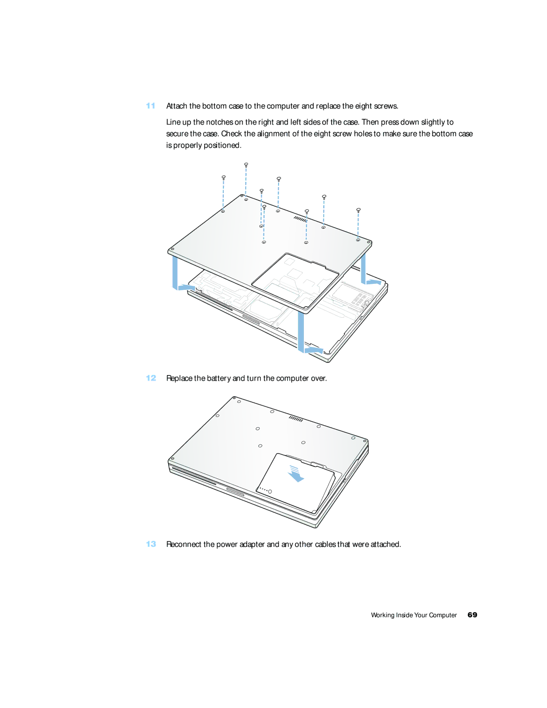 Apple G4 15 manual Working Inside Your Computer 