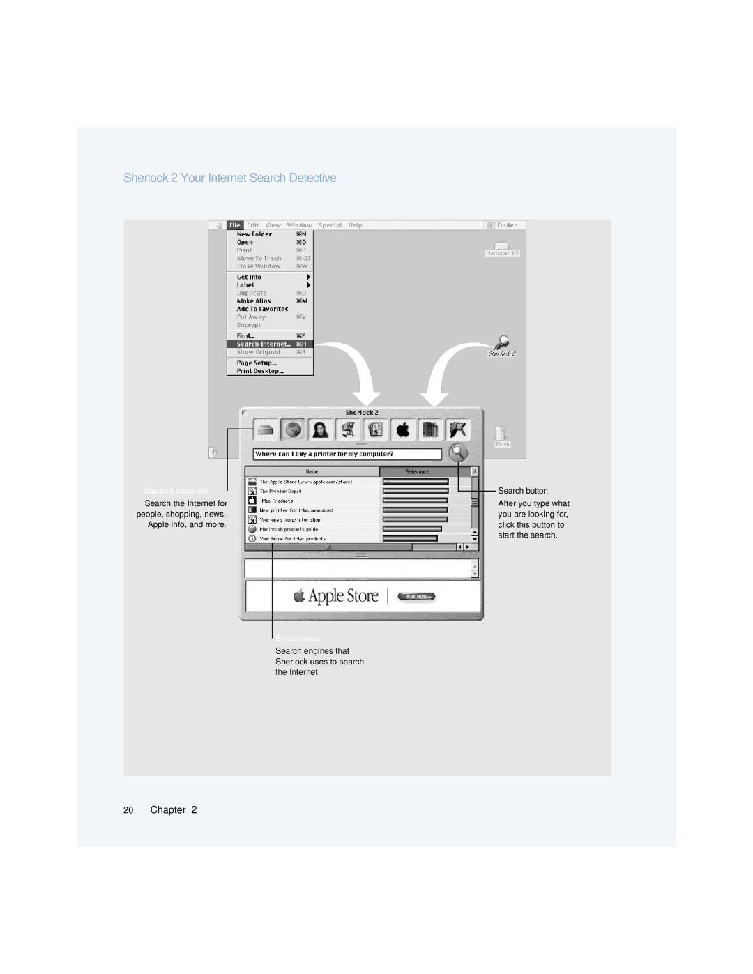 Apple G4 manual Sherlock 2-Your Internet Search Detective 