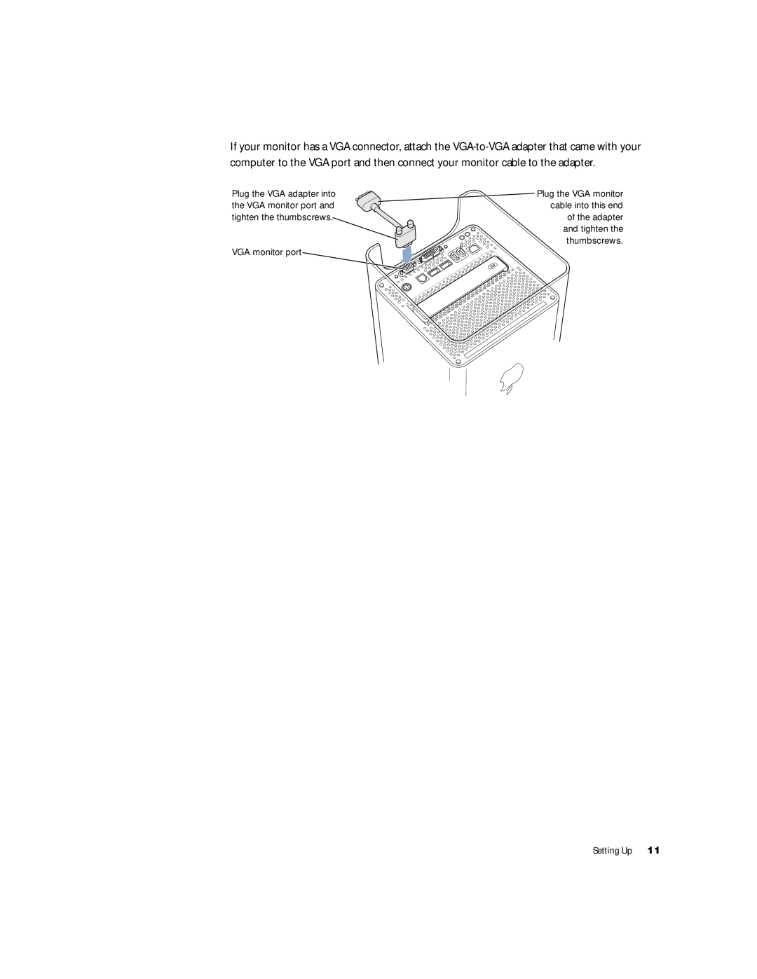 Apple G4 manual Setting Up 