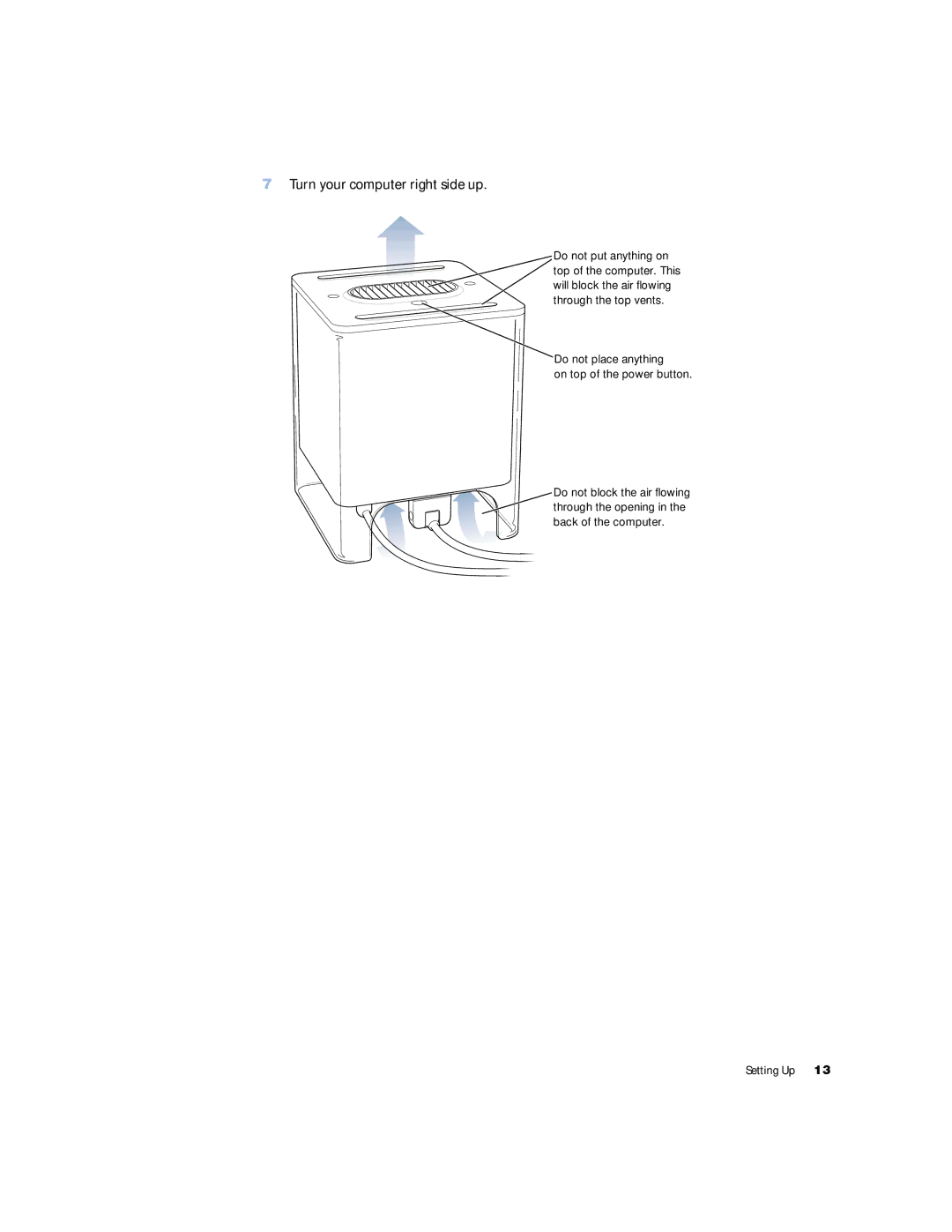 Apple G4 manual Turn your computer right side up 