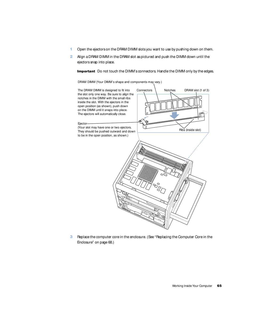 Apple G4 manual Connectors Notches 