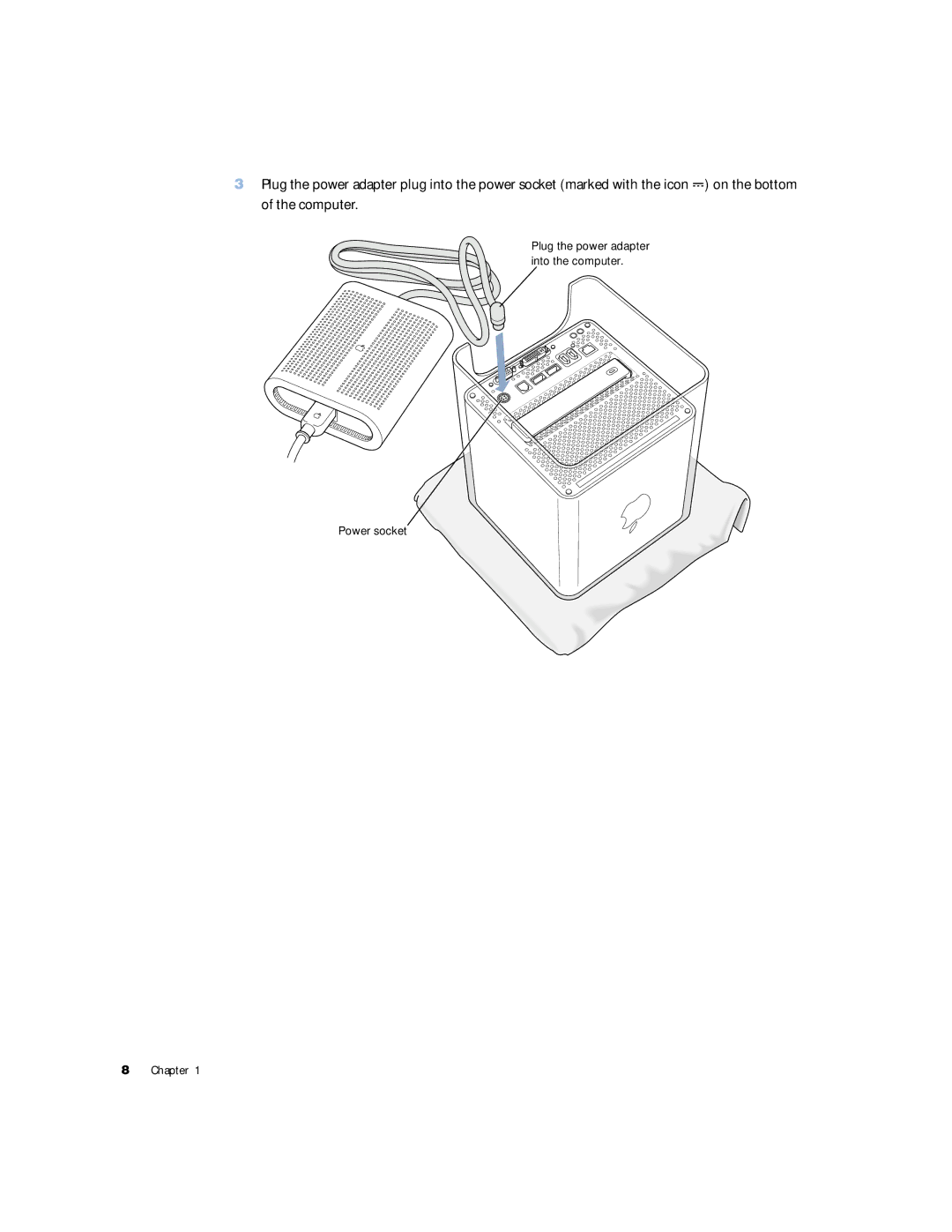 Apple G4 manual Power socket 