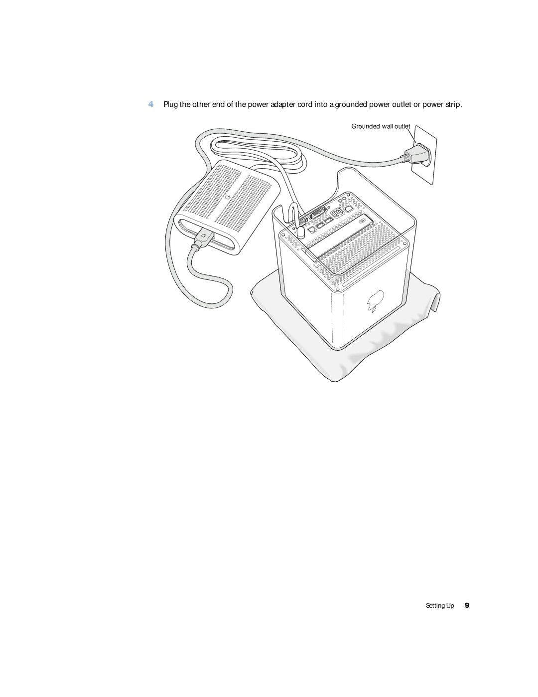 Apple G4 manual Grounded wall outlet 