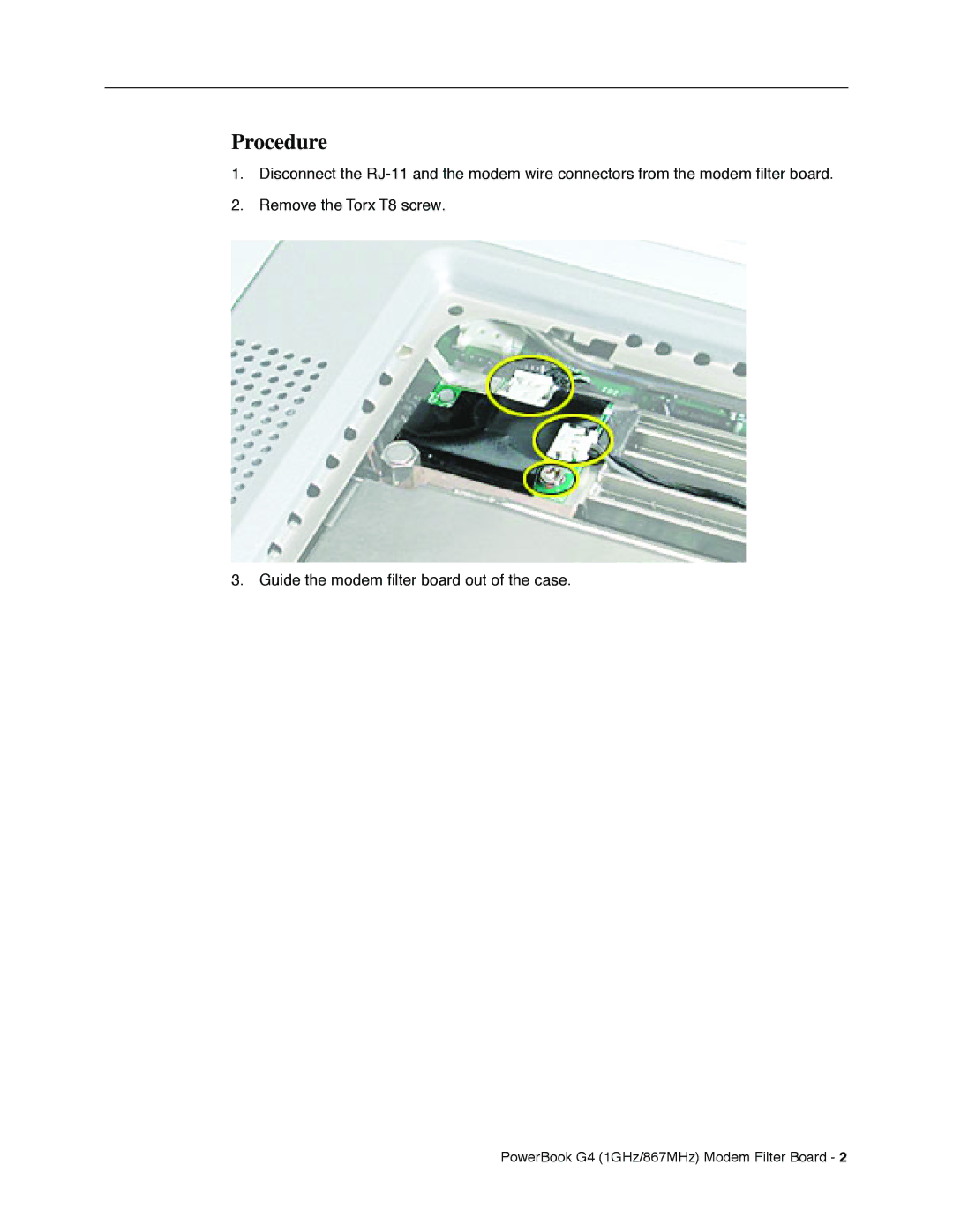 Apple G4 manual Procedure 