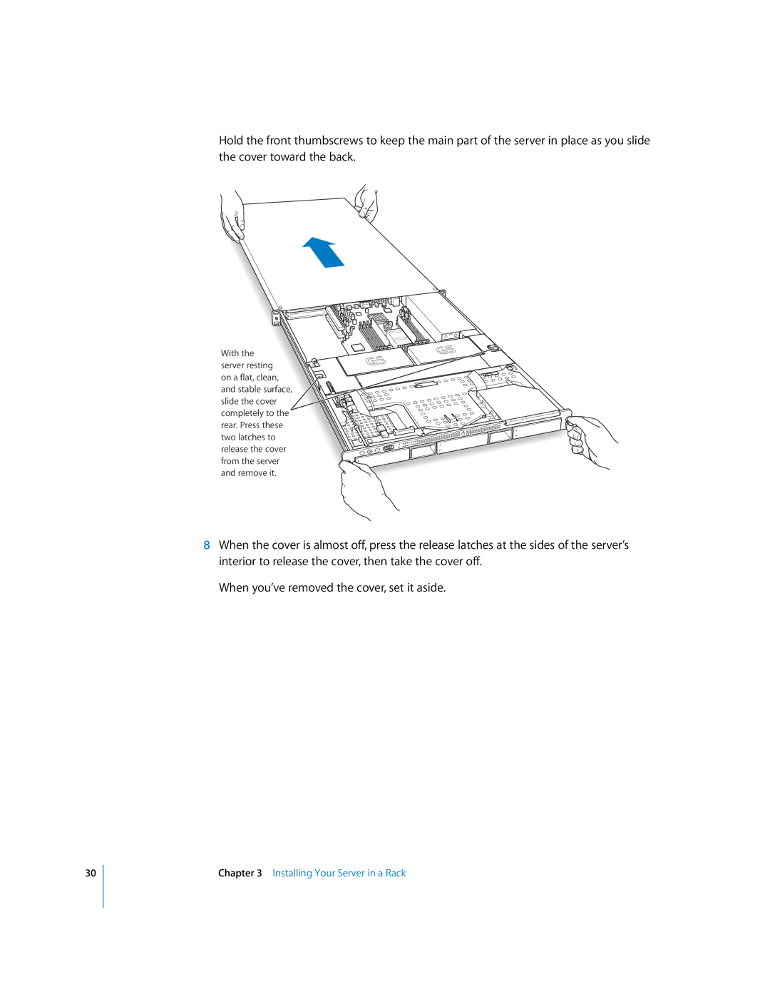 Apple G5 specifications Installing Your Server in a Rack 