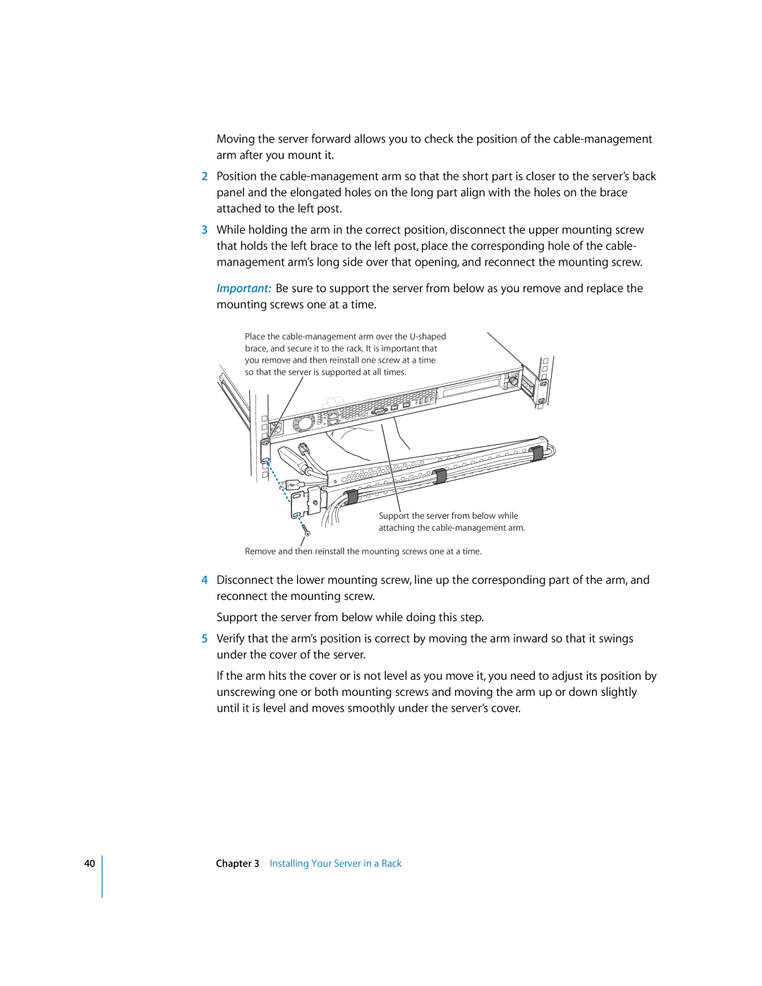 Apple G5 specifications Remove and then reinstall the mounting screws one at a time 