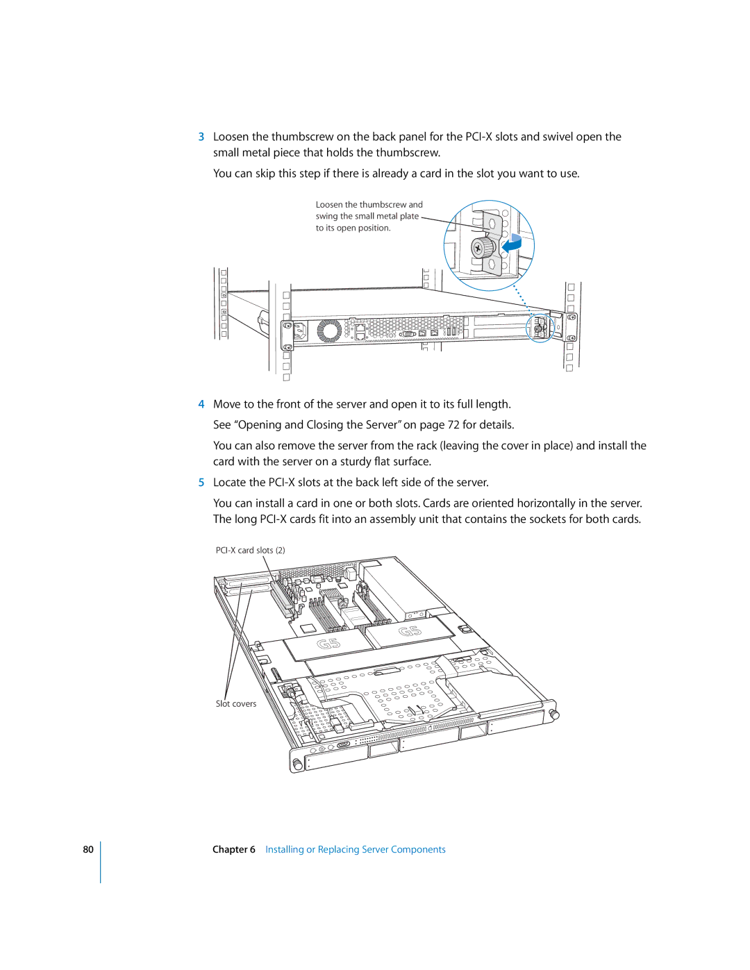 Apple G5 specifications PCI-X card slots Slot covers 