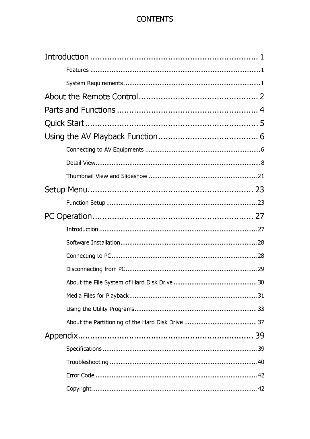 Apple HV356T user manual Introduction 