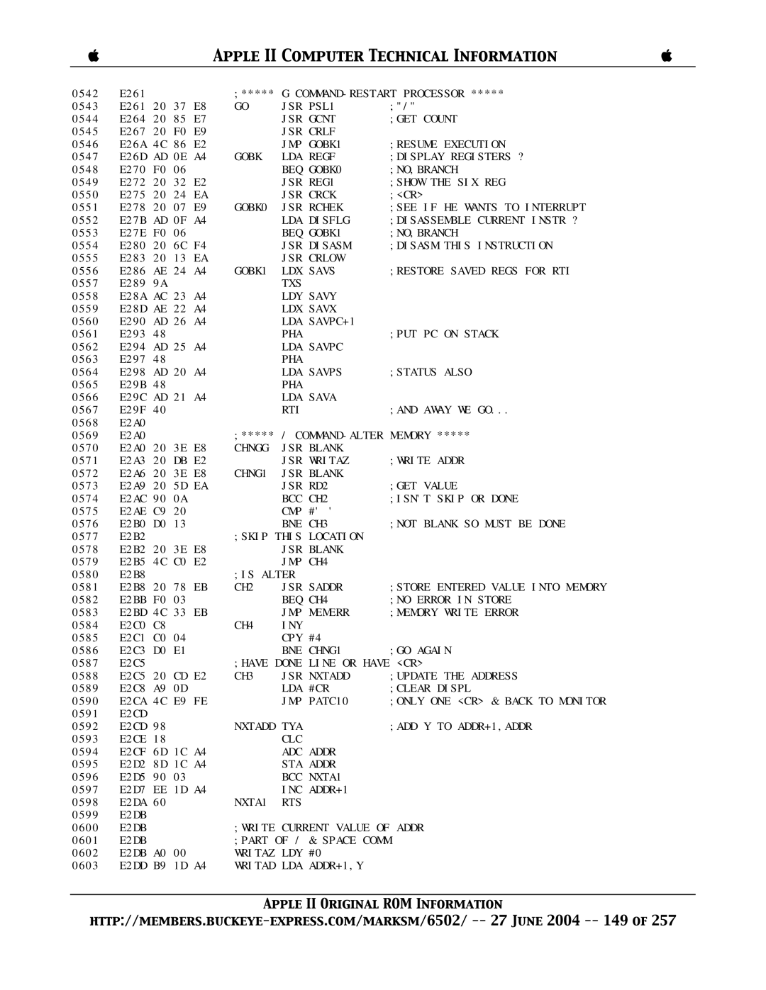 Apple II manual Nxtadd TYA, Space Comm 