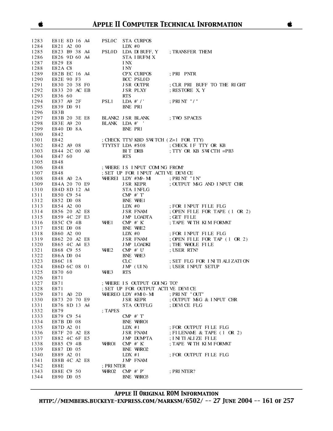 Apple II manual Whereo LDY 