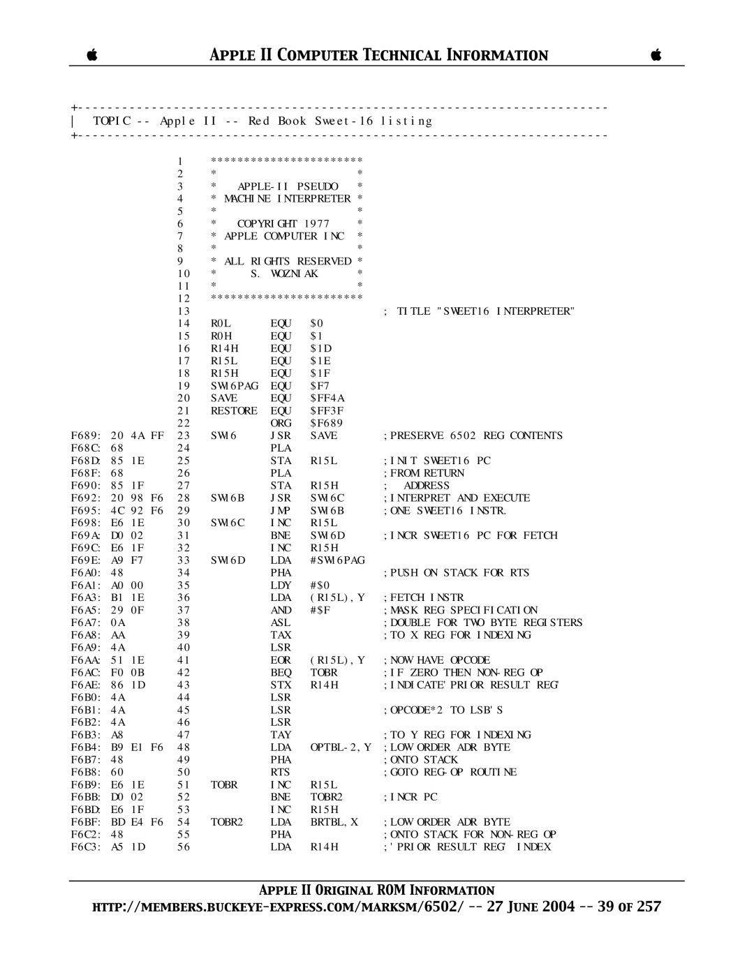 Apple II manual Save, Brtbl,X 