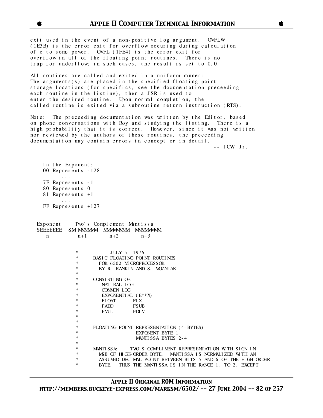 Apple II manual Seeeeeee, Mmmmmmmm, Fsub 