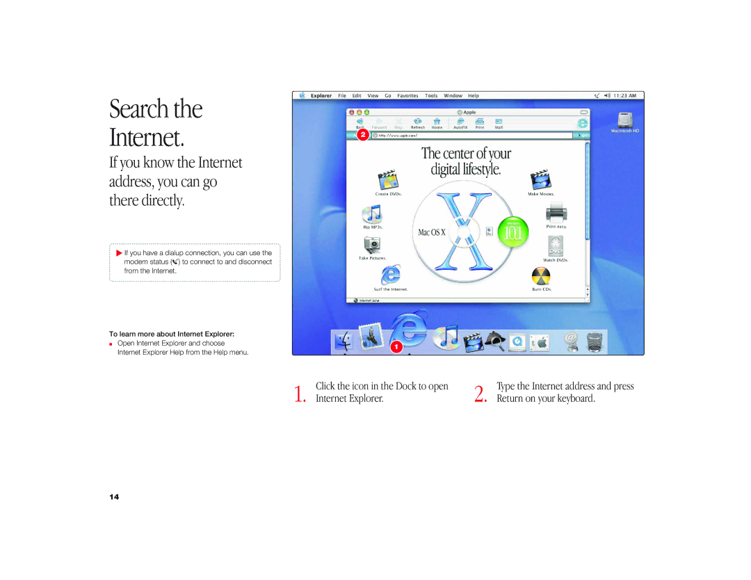 Apple iMac G3 manual Search the Internet 