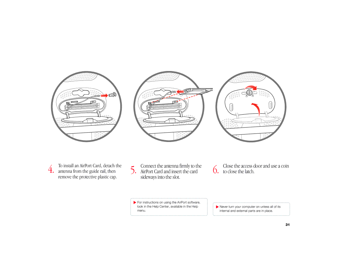 Apple iMac G3 manual To close the latch 