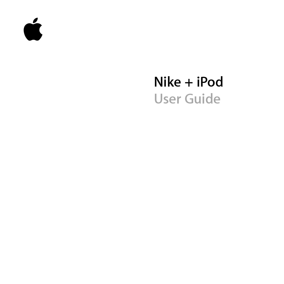 Apple LA034-4957-A manual Nike + iPod, User Guide 