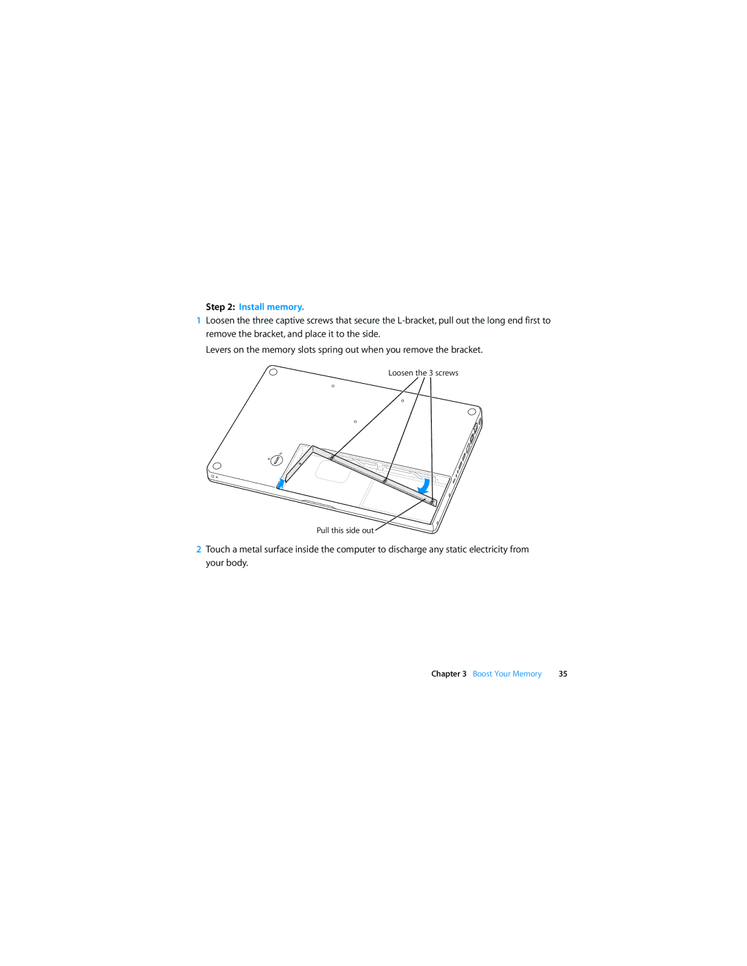 Apple Laptop manual Install memory 