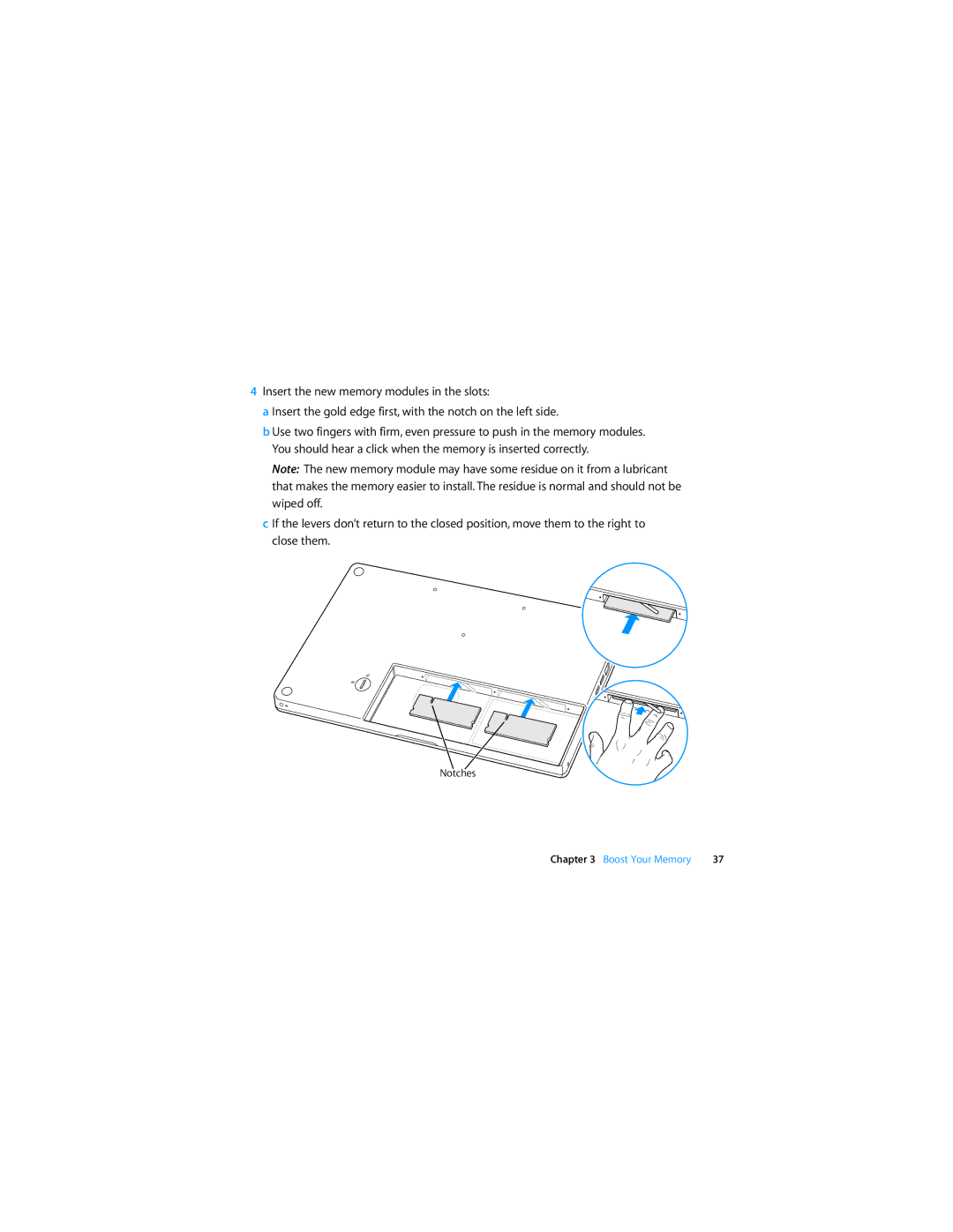 Apple Laptop manual Notches 