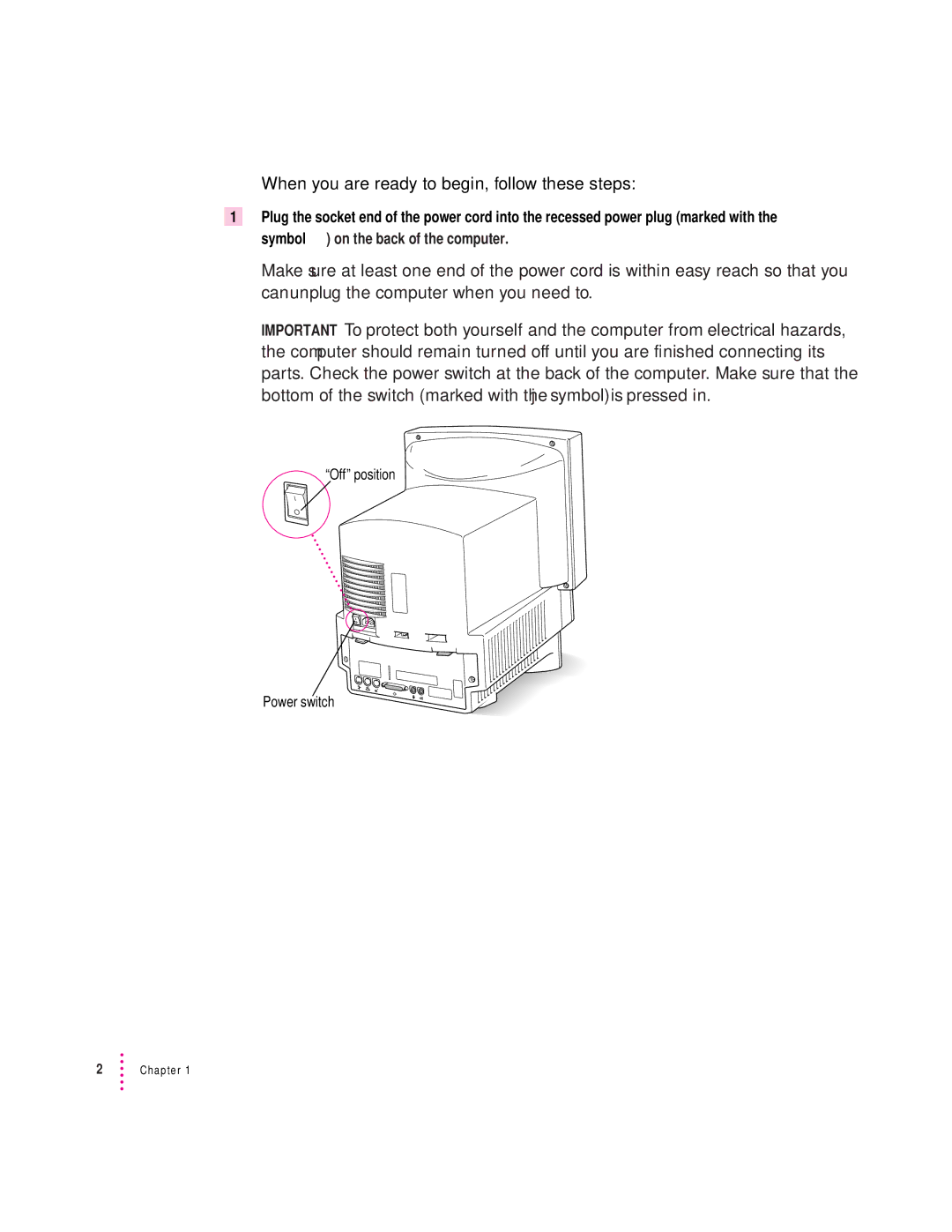 Apple LC 580 manual When you are ready to begin, follow these steps 