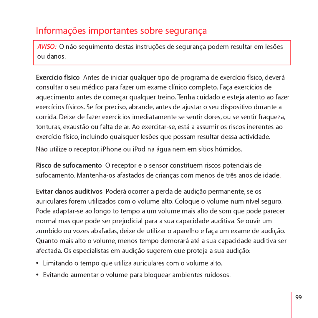 Apple LE034-4957-A manual Informações importantes sobre segurança 