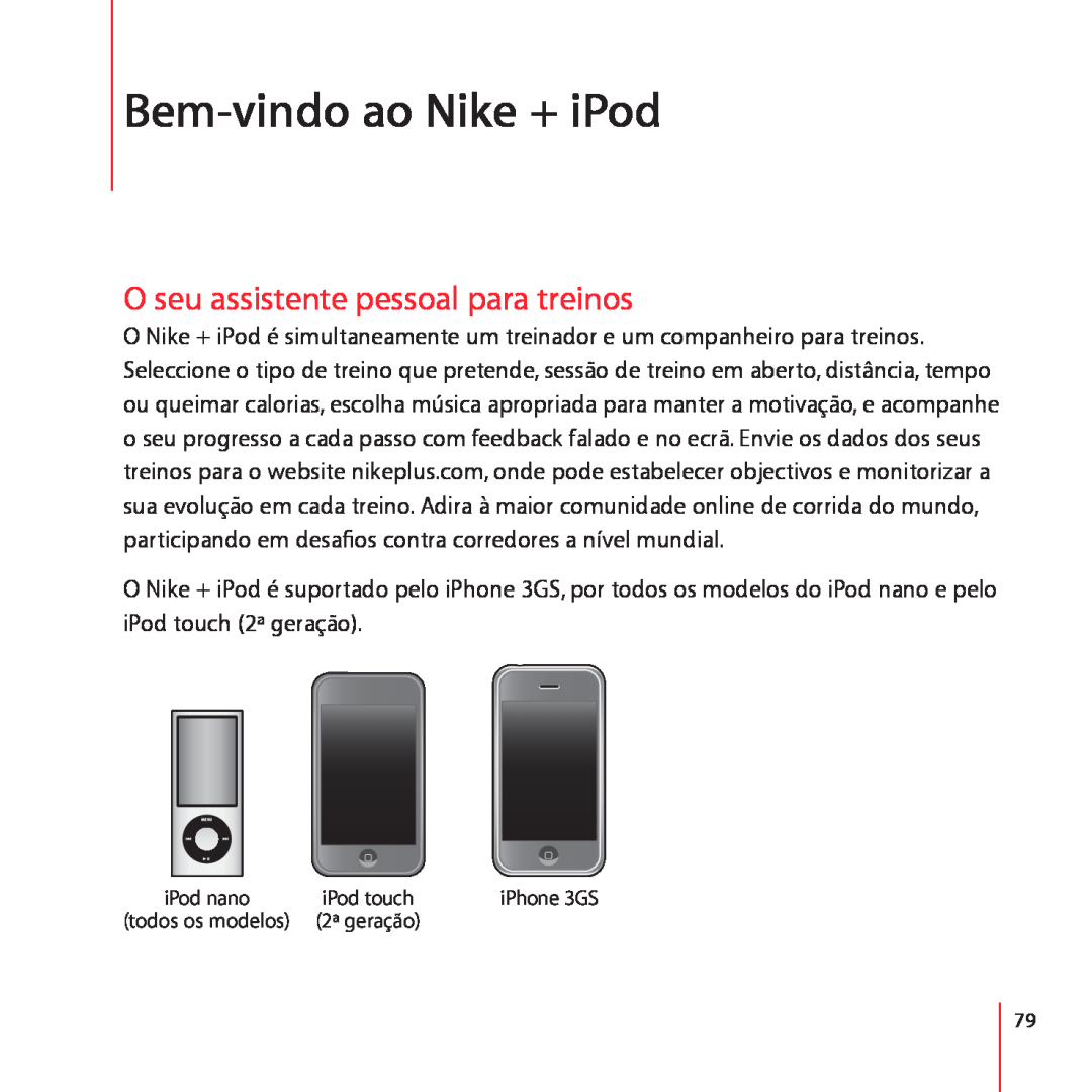 Apple LE034-4957-A manual Bem-vindo ao Nike + iPod, O seu assistente pessoal para treinos 