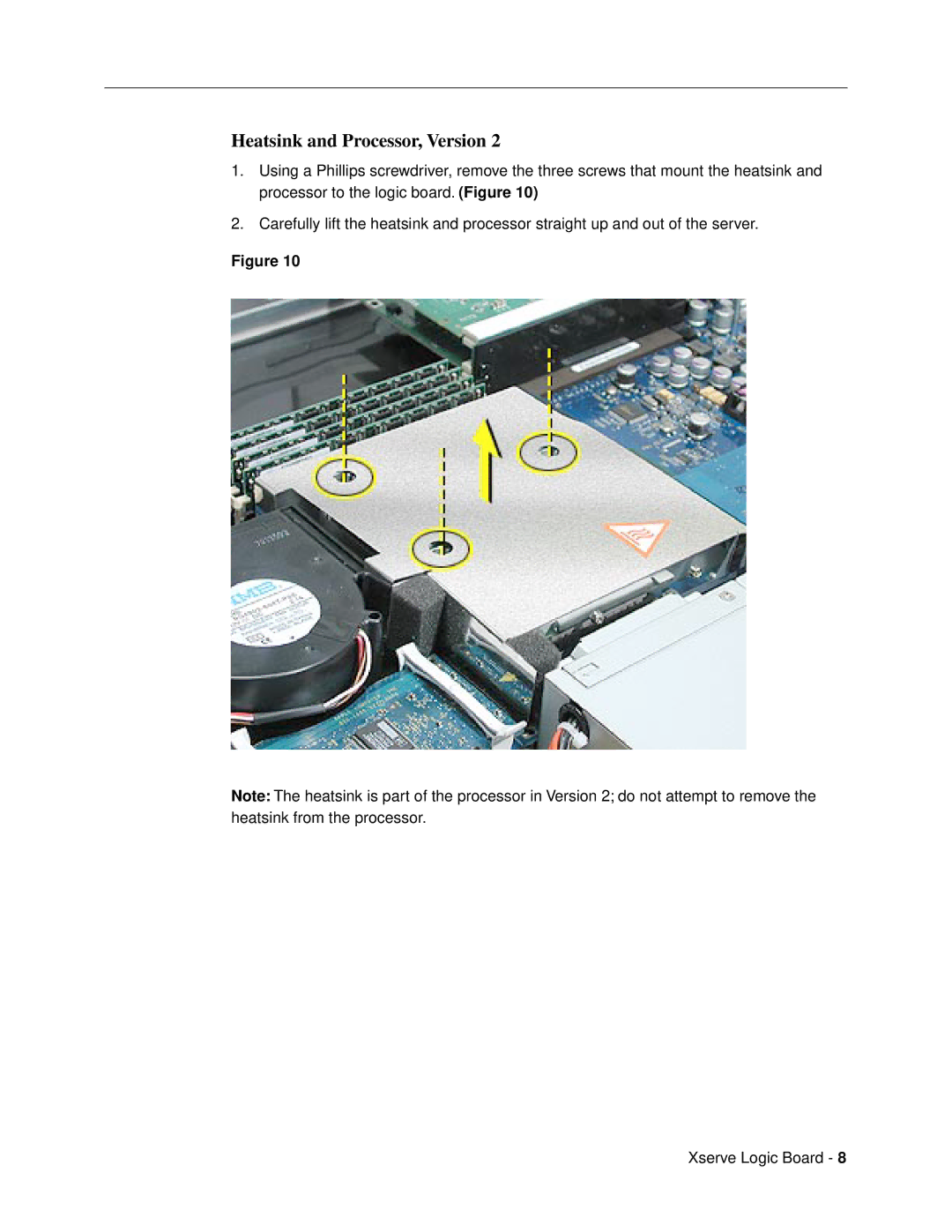 Apple Logic Board warranty Heatsink and Processor, Version 