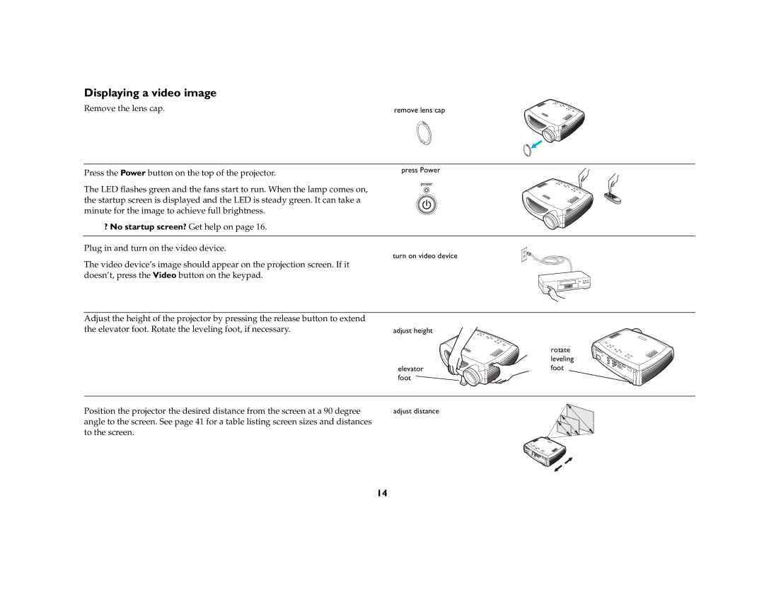 Apple LP 650 manual Displaying a video image 